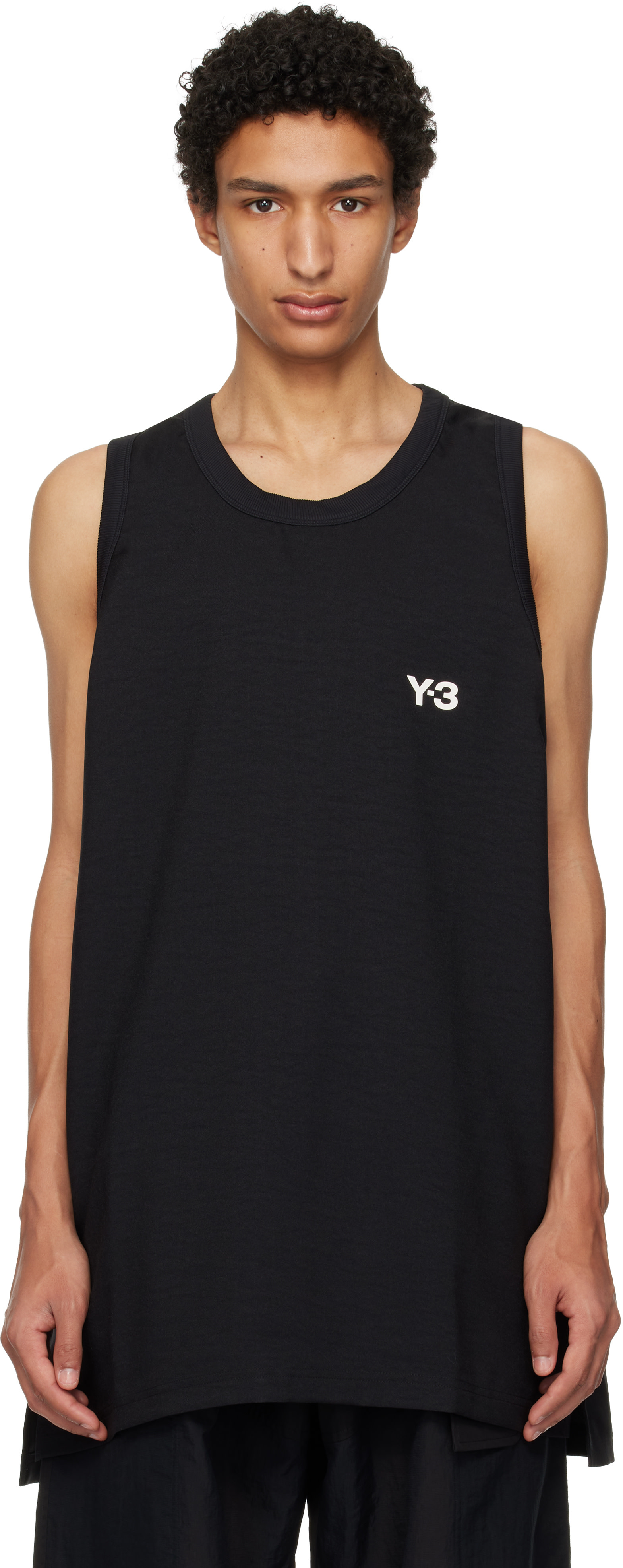 Y-3: ブラック Elegant Basketball Jersey タンクトップ | SSENSE 日本