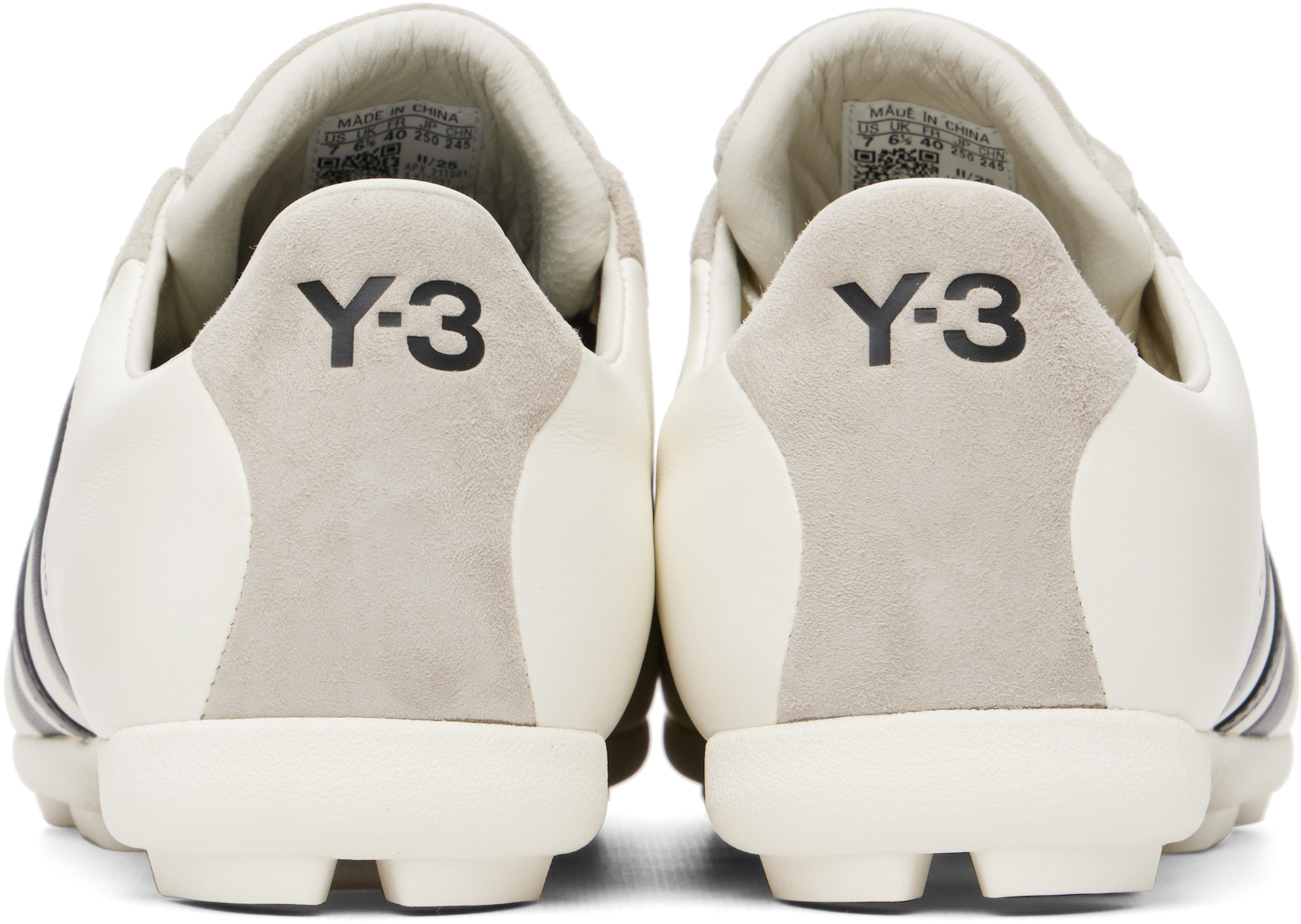 Y-3 - Baskets de sport blanc cassé