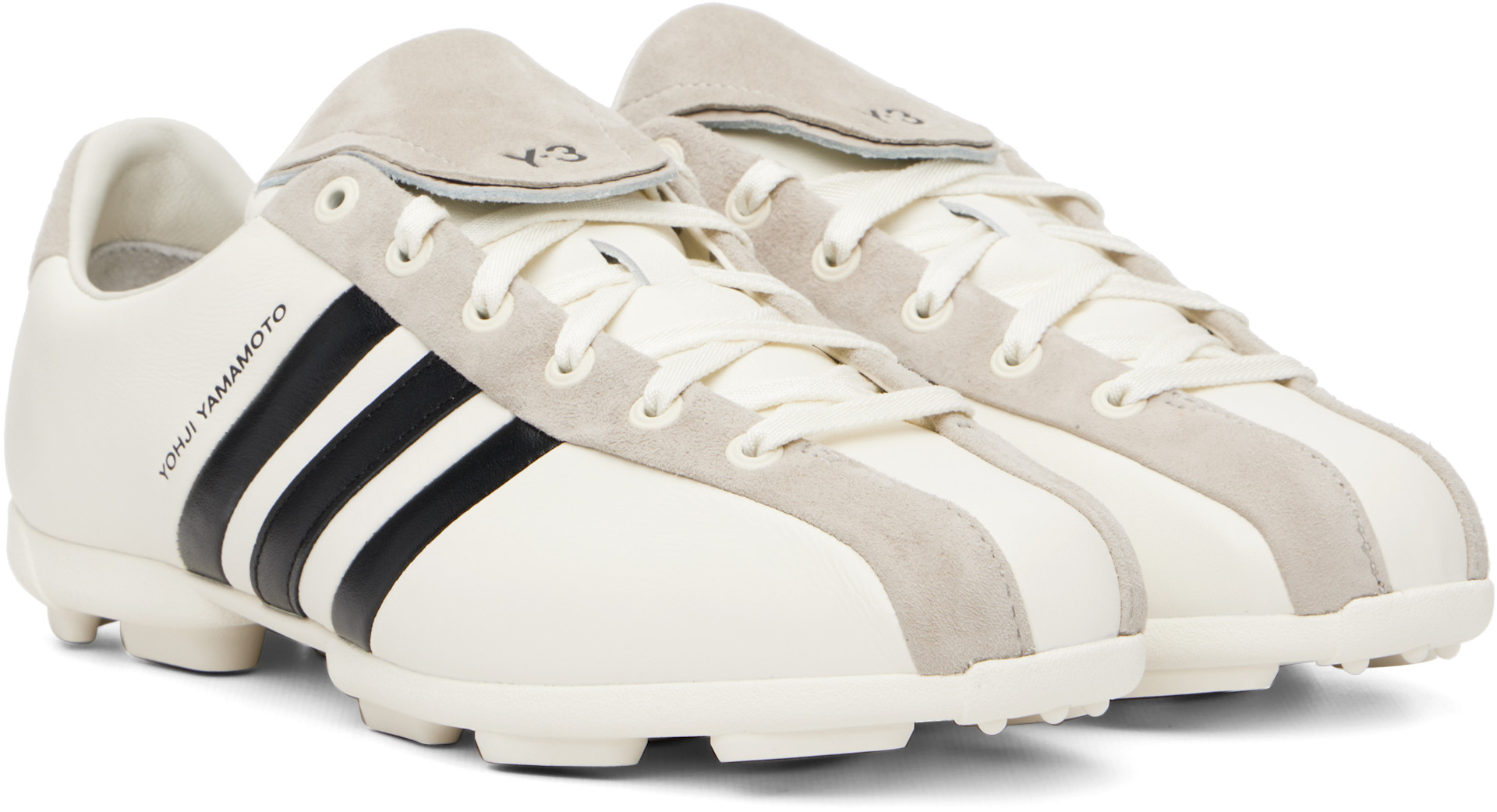 Y-3 - Baskets de sport blanc cassé