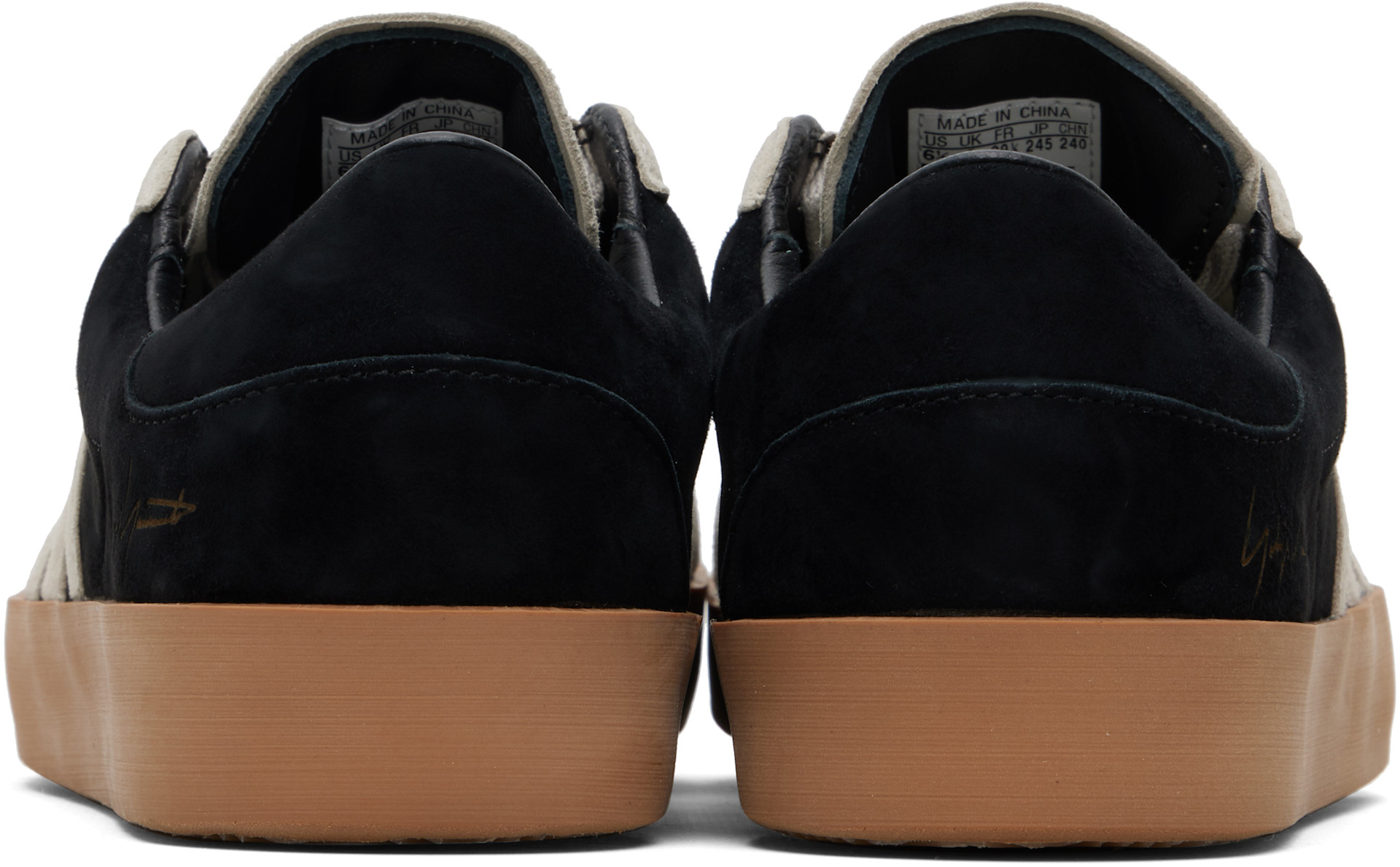 Y-3 - Baskets Gazelle noir et gris