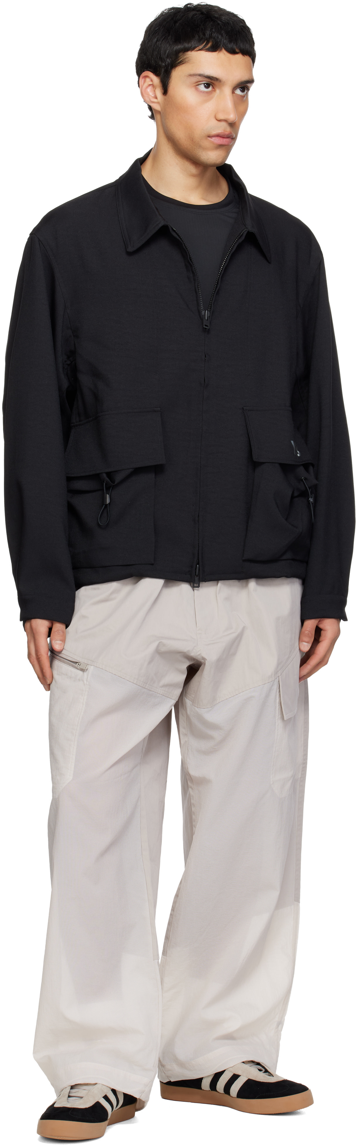 Y-3 - Baskets Gazelle noir et gris