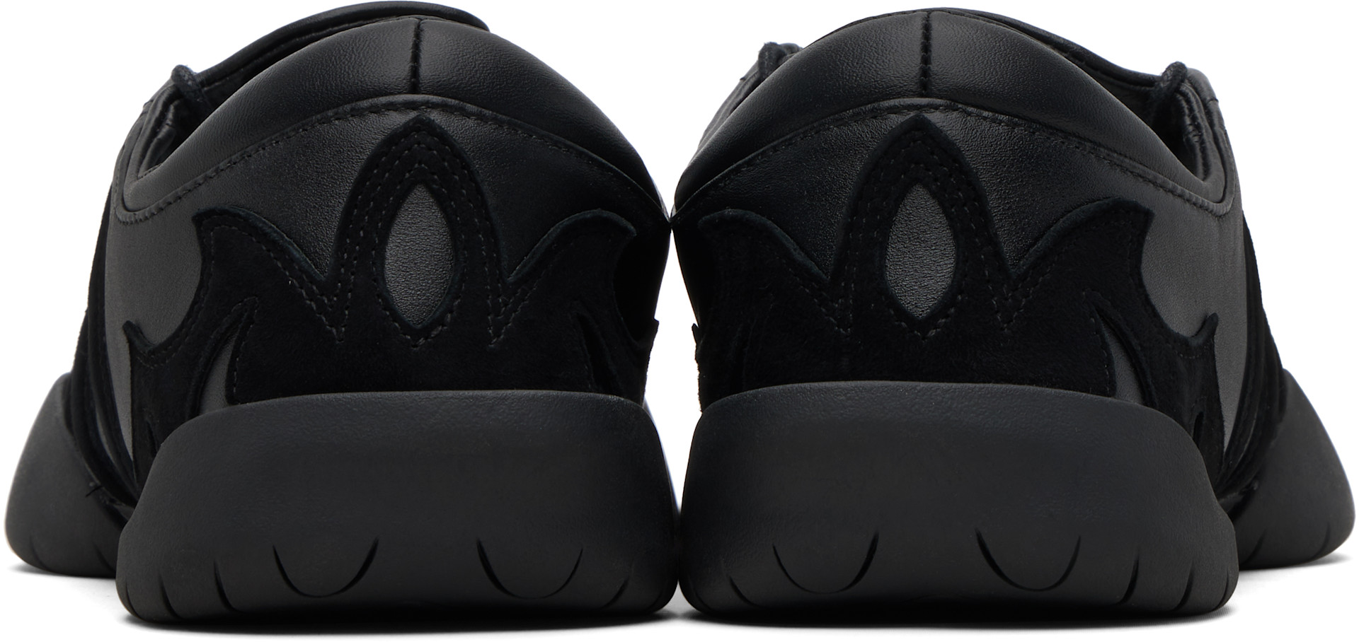 Y-3 - ブラック Regu レザースニーカー
