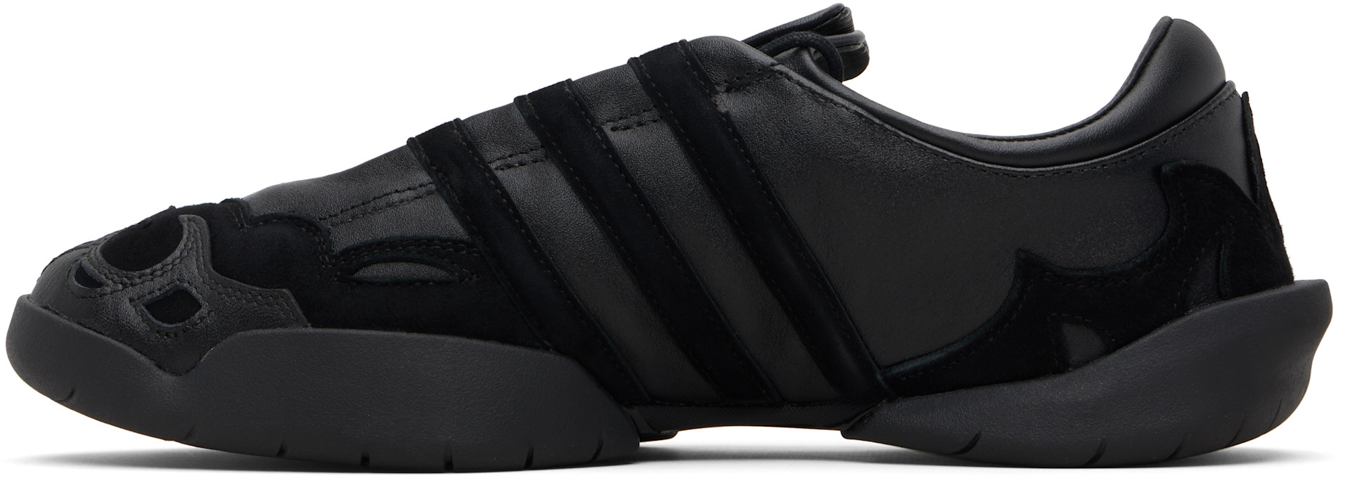 Y-3 - ブラック Regu レザースニーカー