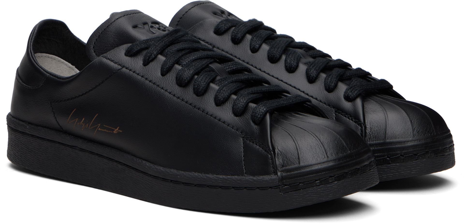 Y-3 - 블랙 슈퍼스타 스니커즈
