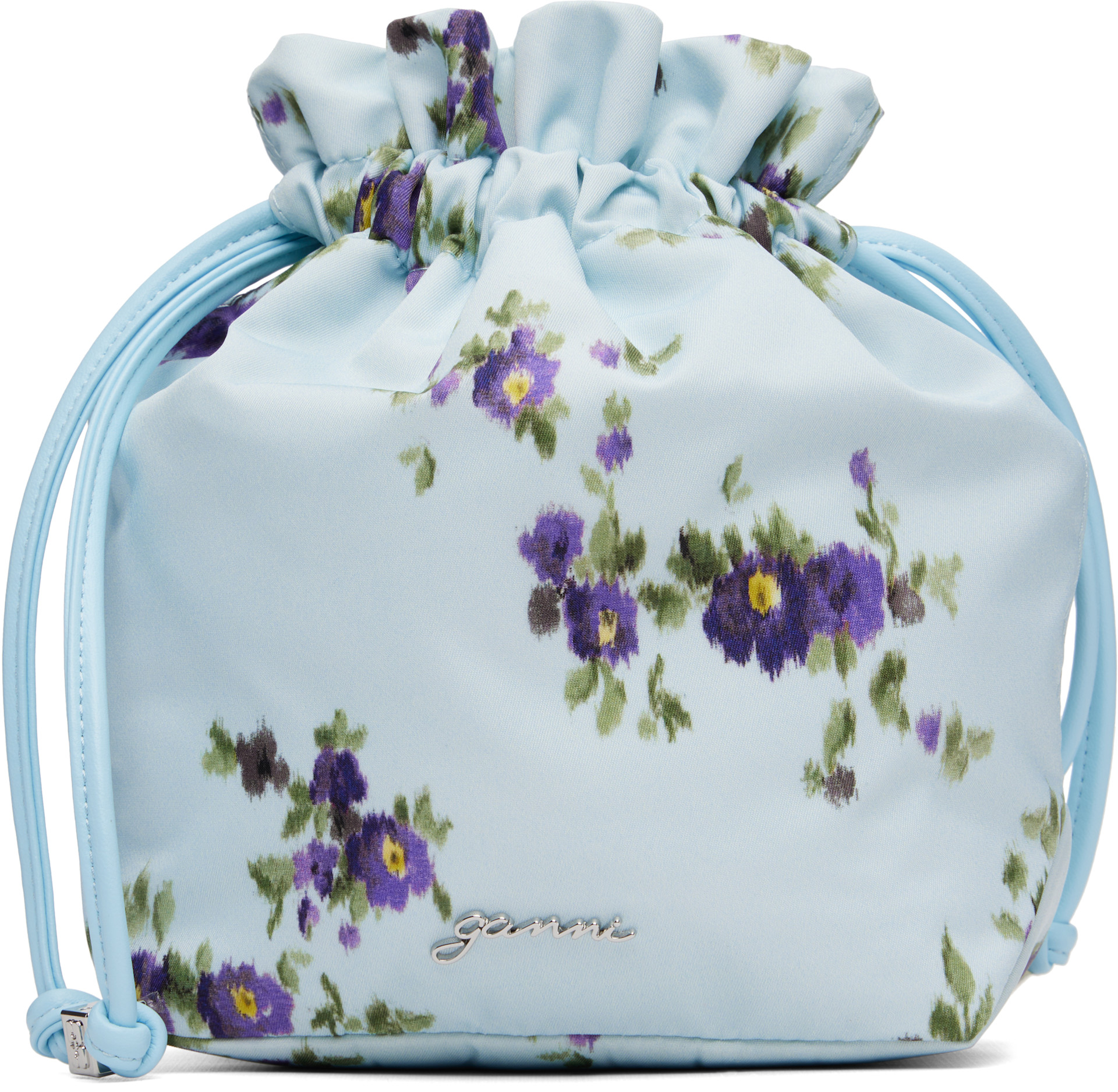GANNI - Blue Printed Pouch