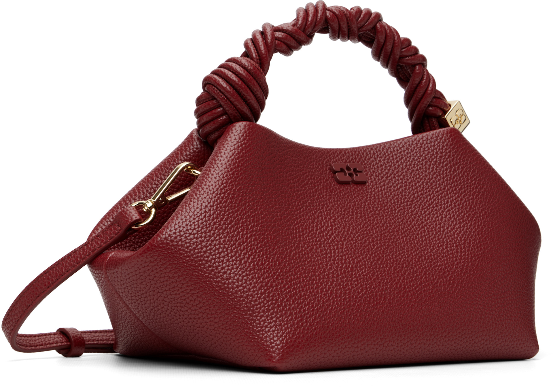GANNI - Red Grained Small Bou Bag