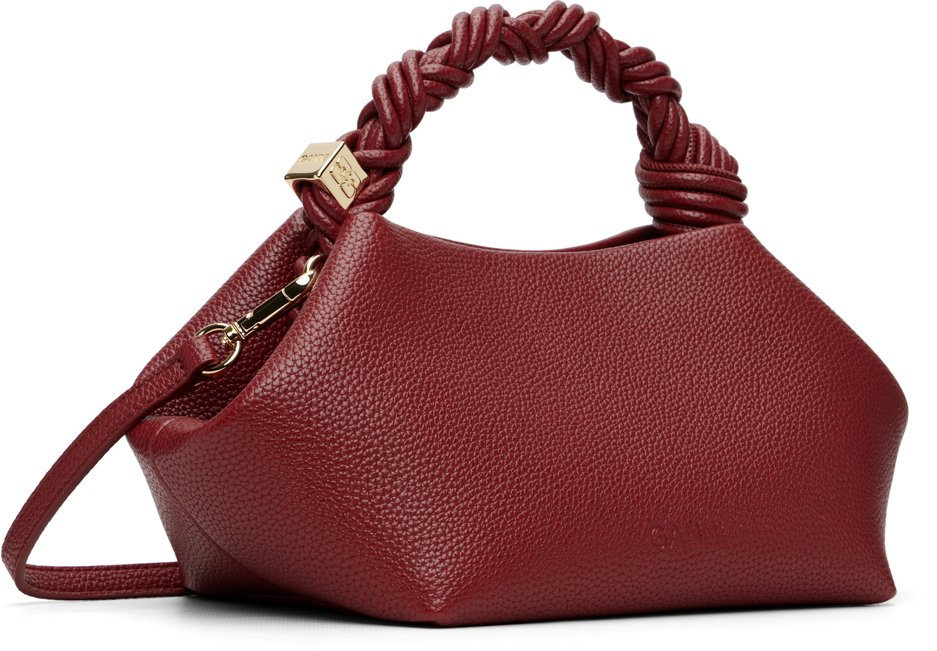 GANNI - Red Grained Small Bou Bag