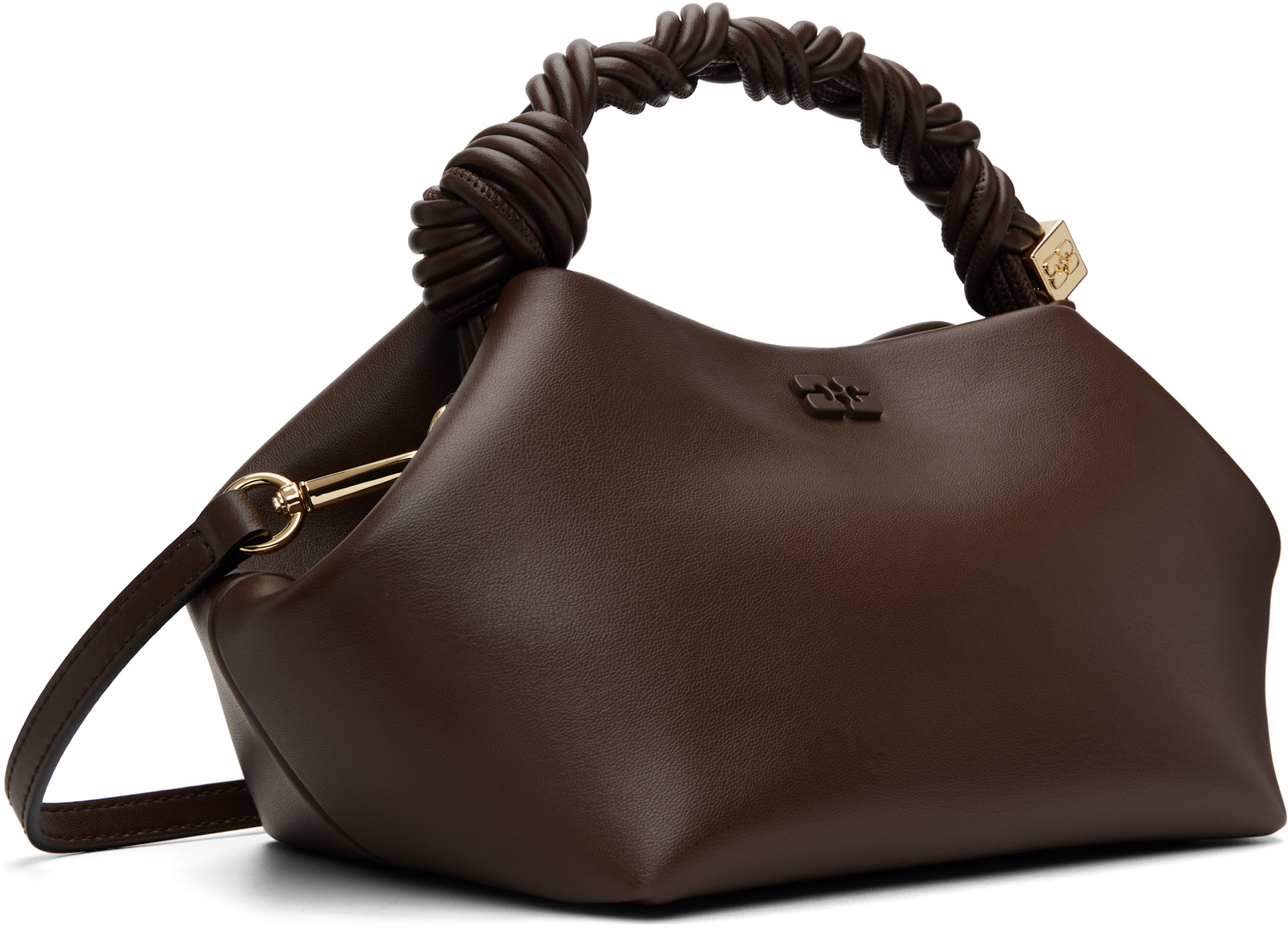 GANNI: Brown Small Bou Bag | SSENSE Puerto Rico