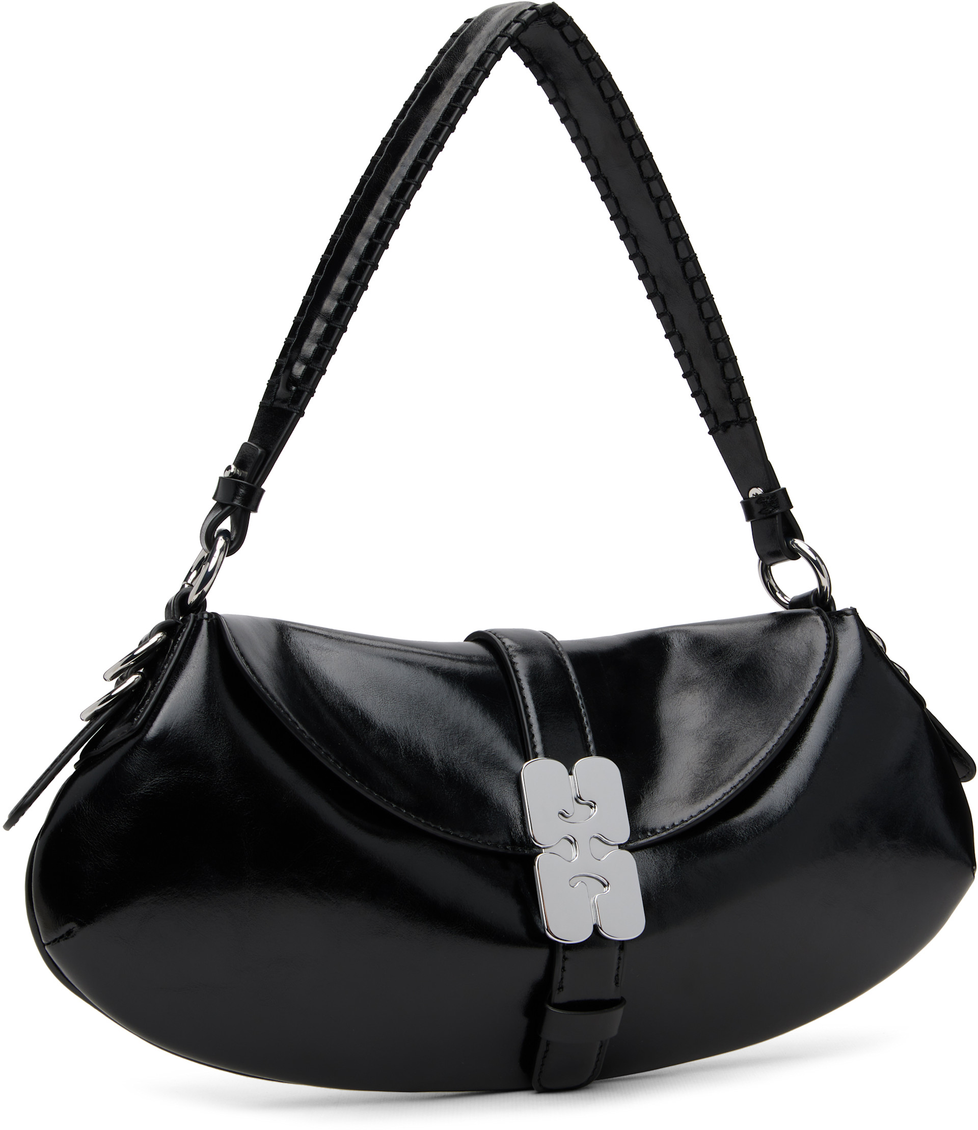 GANNI - Sac baguette Kat noir