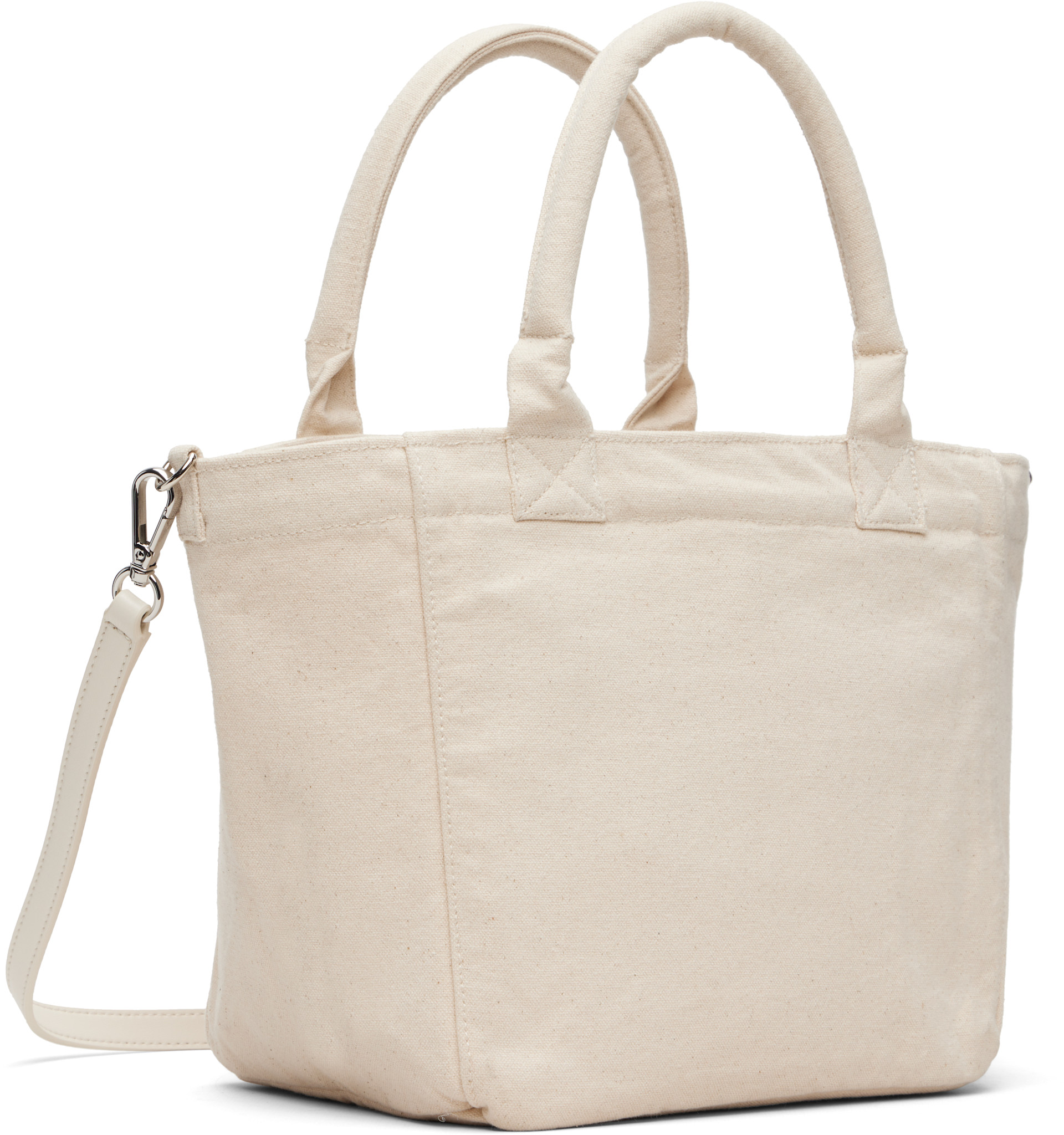 GANNI - Cabas beige à image de poney imprimée