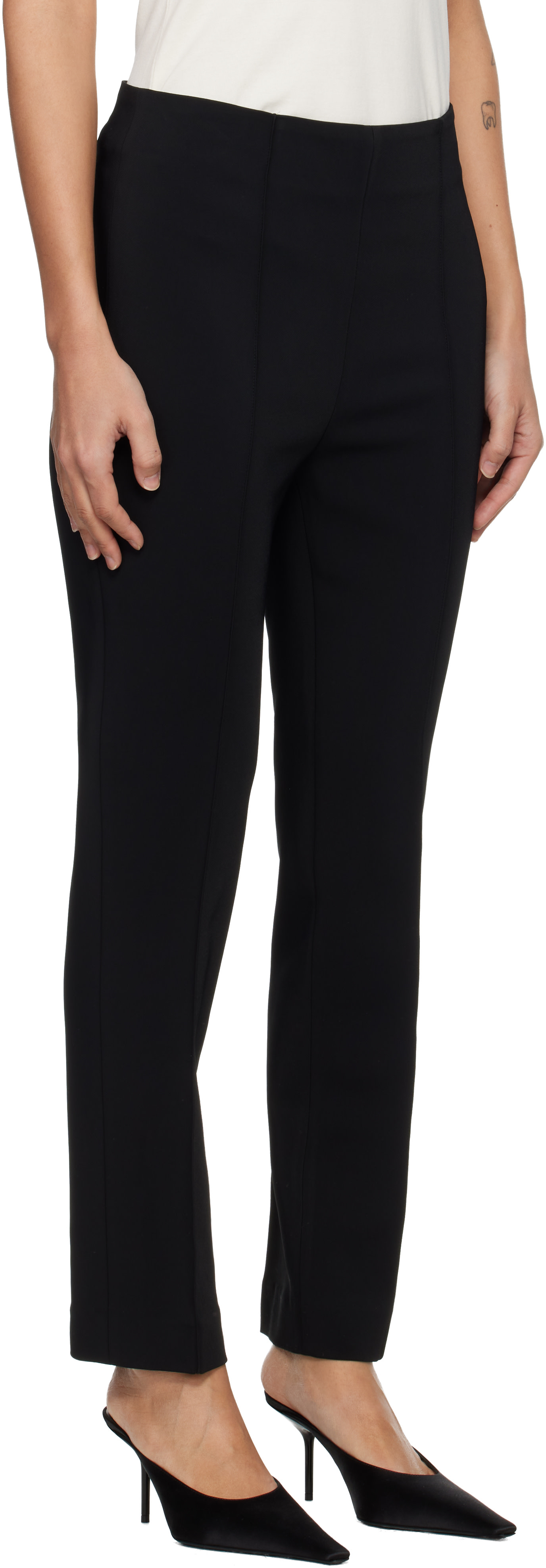 Róhe - Pantalon-cigarette noire