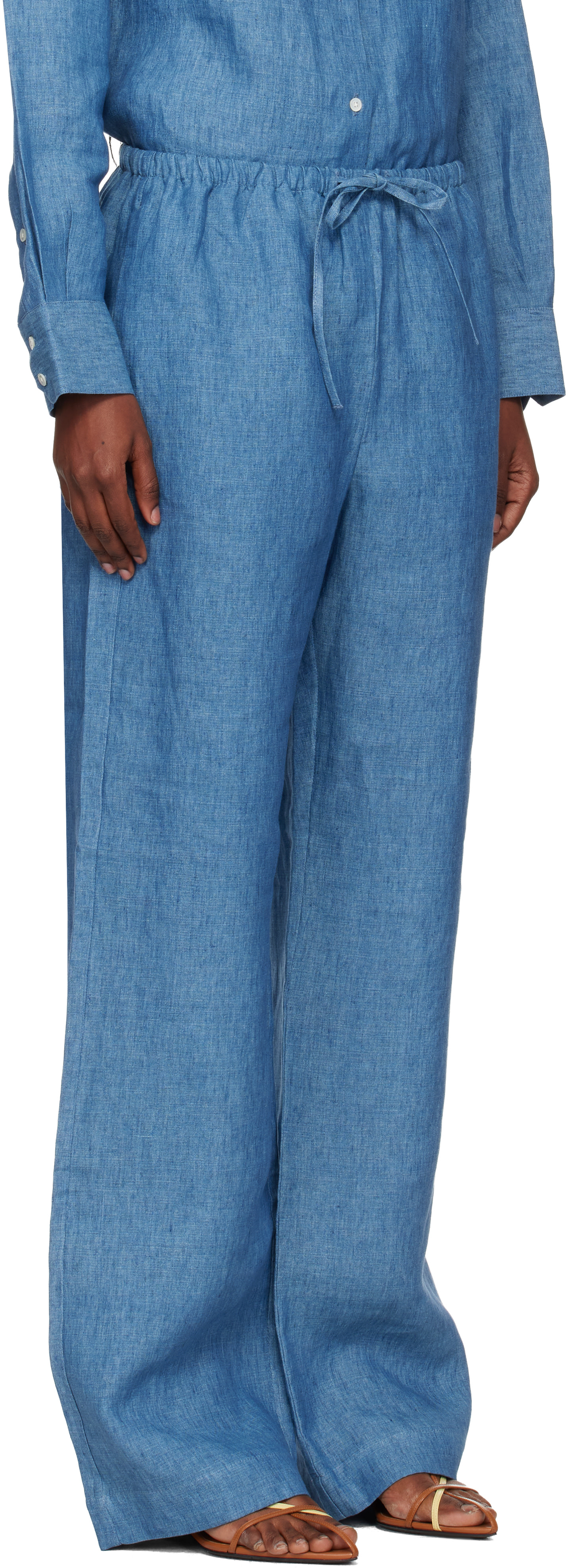 Róhe - Pantalon décontracté bleu