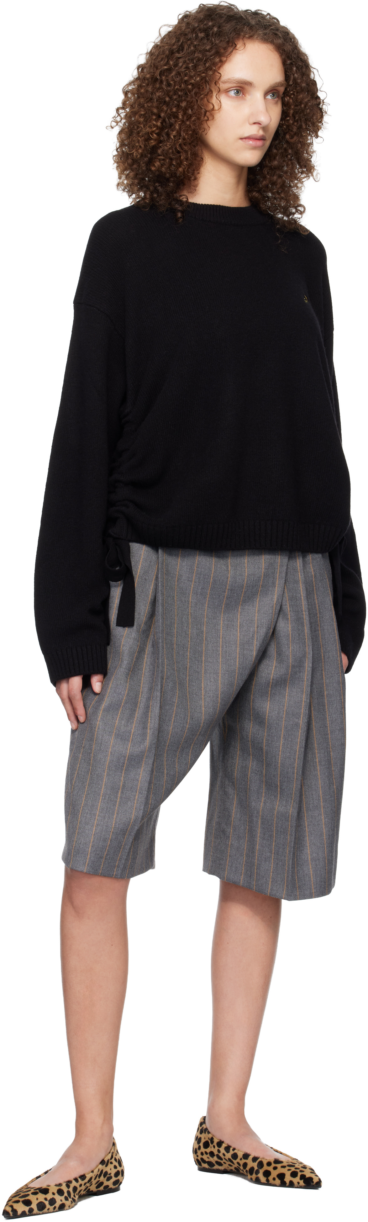 GANNI - Pull noir en laine