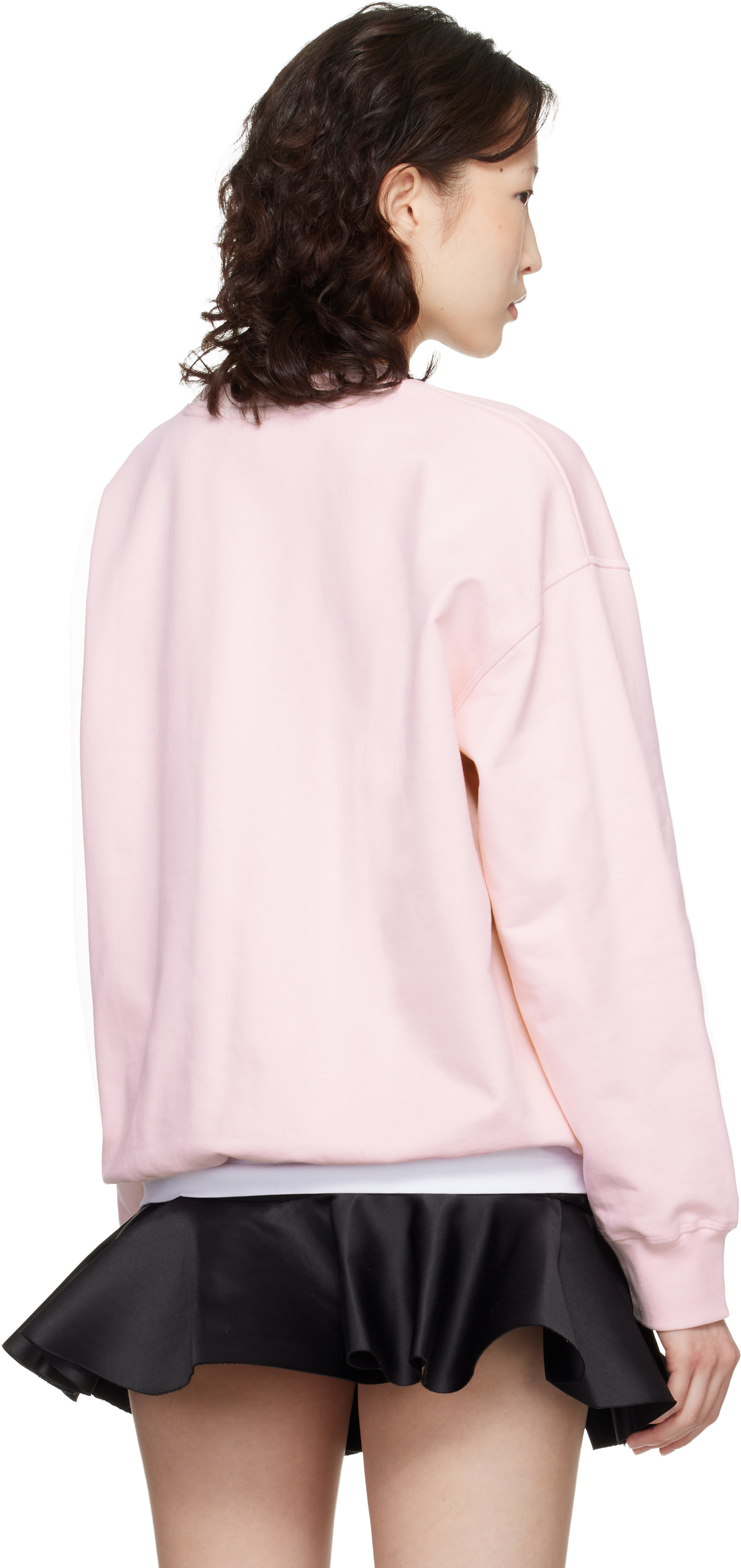 GANNI - Pull molletonné rose à image de caniche