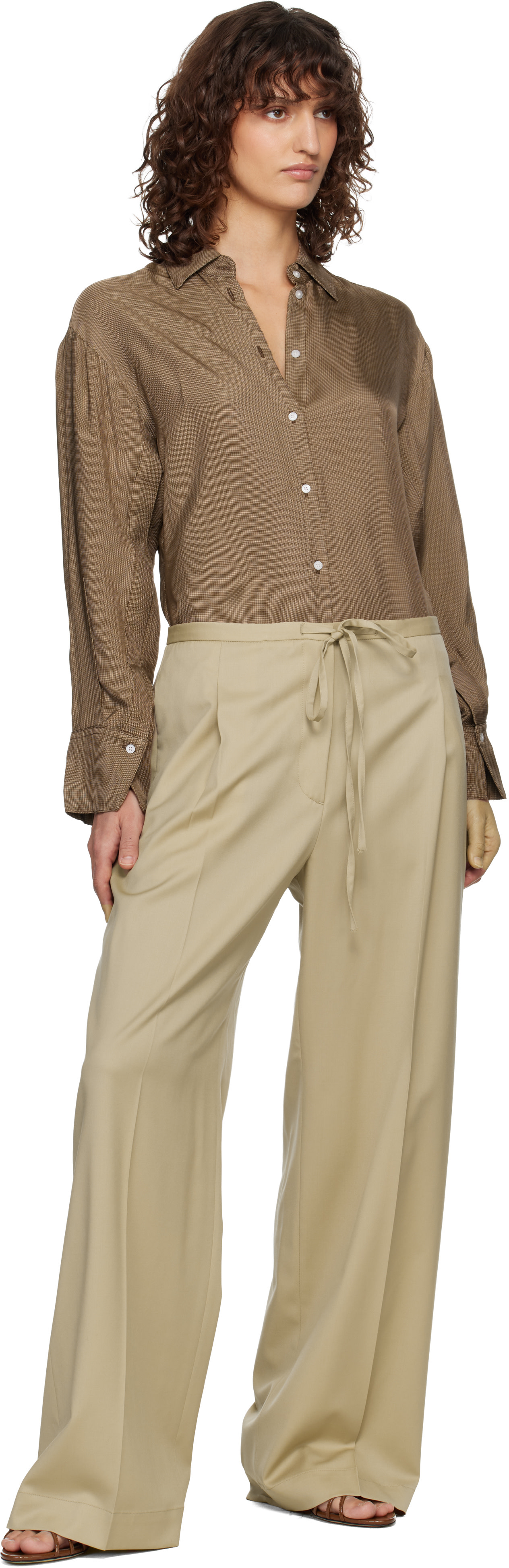 Róhe - Chemise décontractée brune