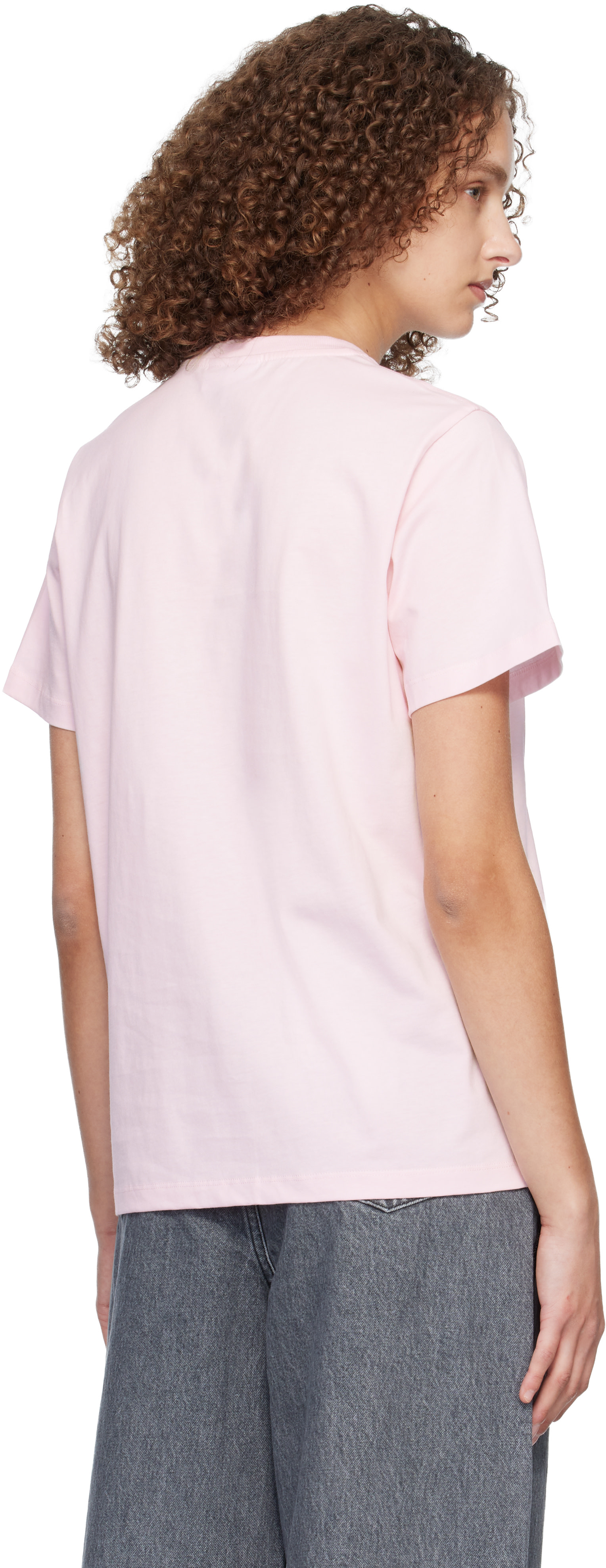 GANNI - T-shirt rose à image