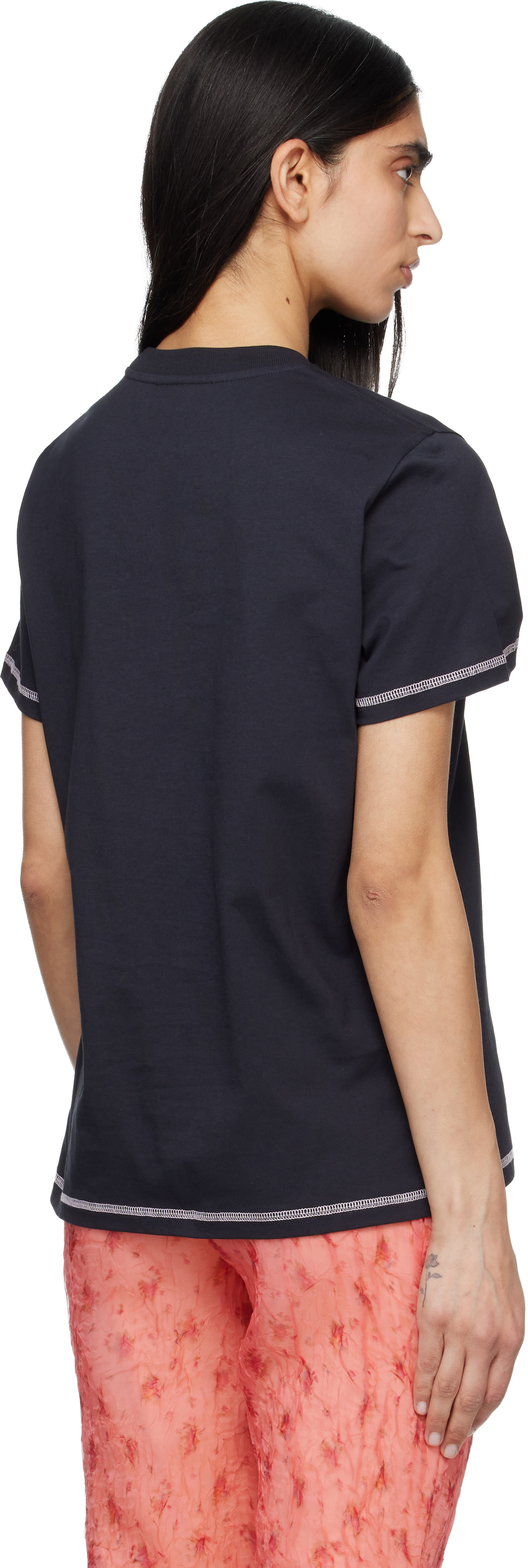 GANNI - T-shirt noir à image