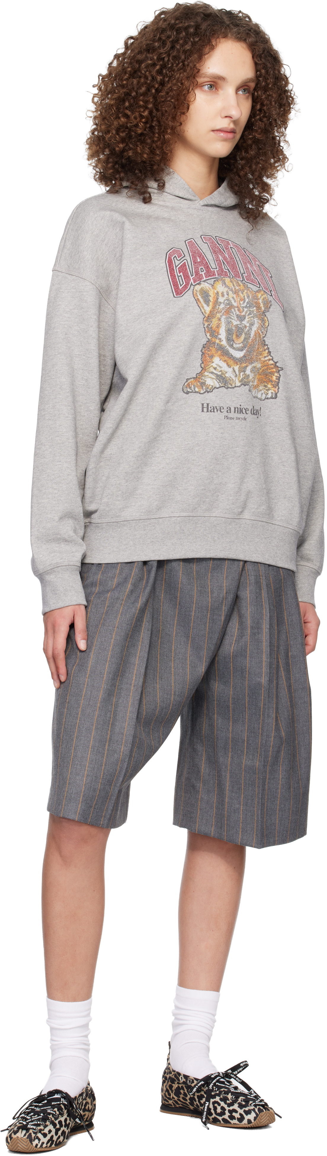 GANNI: ブラウン＆ブラック Sporty バレエシューズ | SSENSE 日本