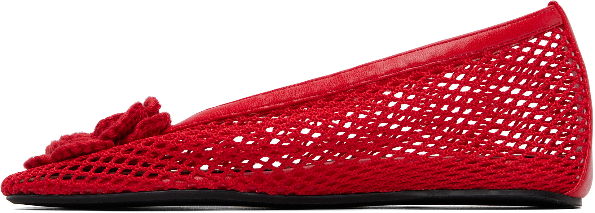 GANNI - Ballerines Jenny rouges