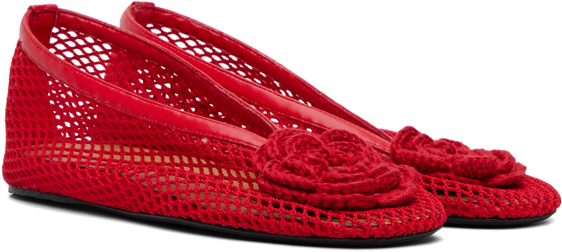 GANNI - Ballerines Jenny rouges