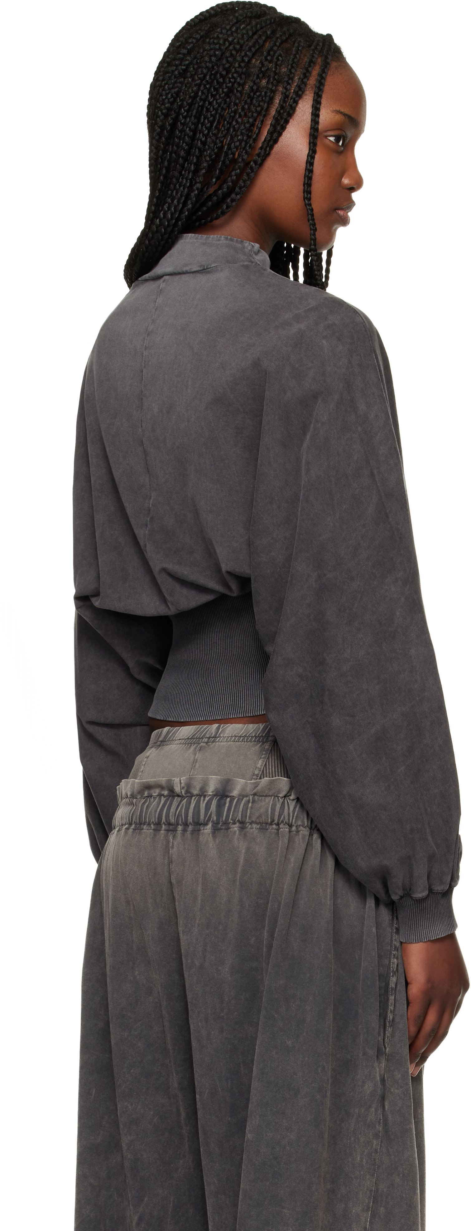KNWLS: Black Haze Zip-Up Sweatshirt | SSENSE