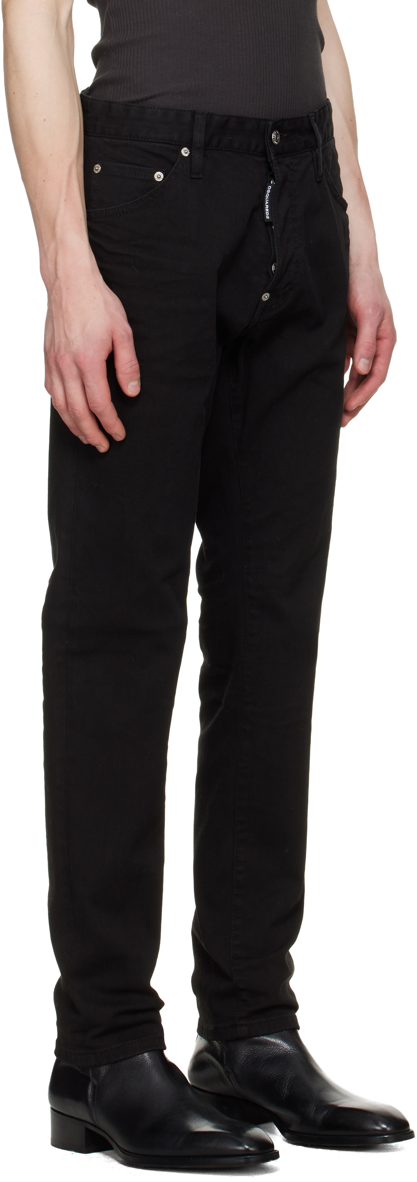 Dsquared2 - Jean teint en plongée Teddy noir