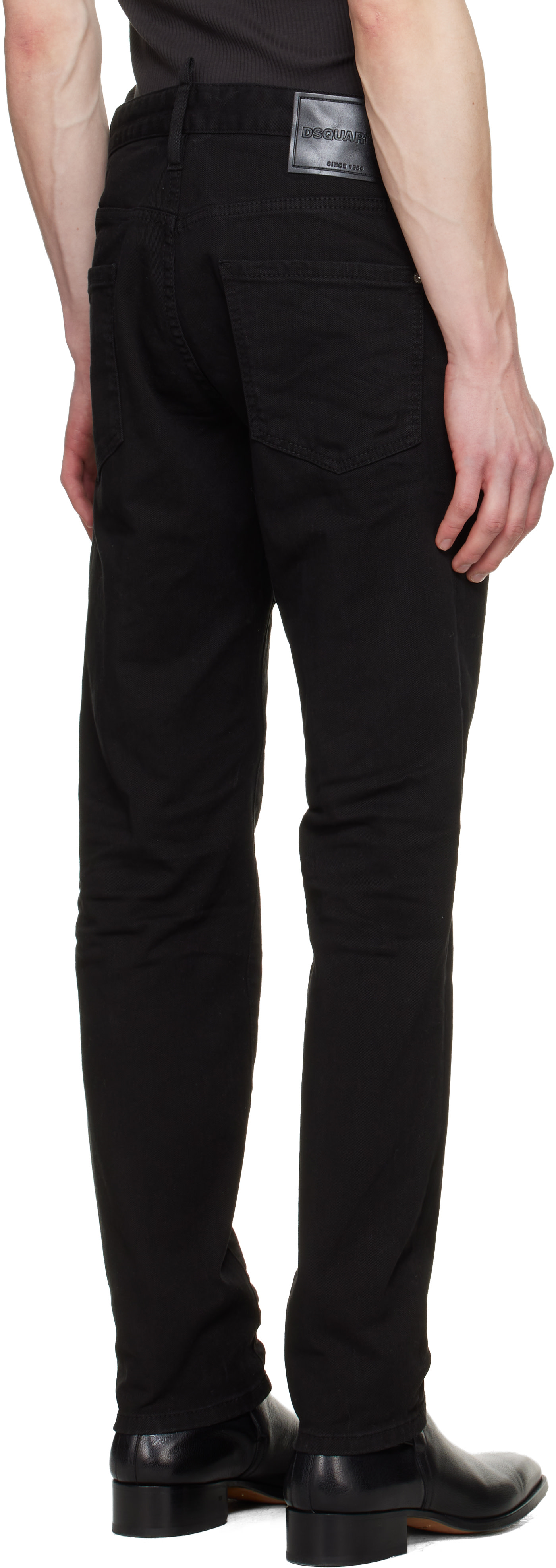 Dsquared2 - Jean teint en plongée Teddy noir