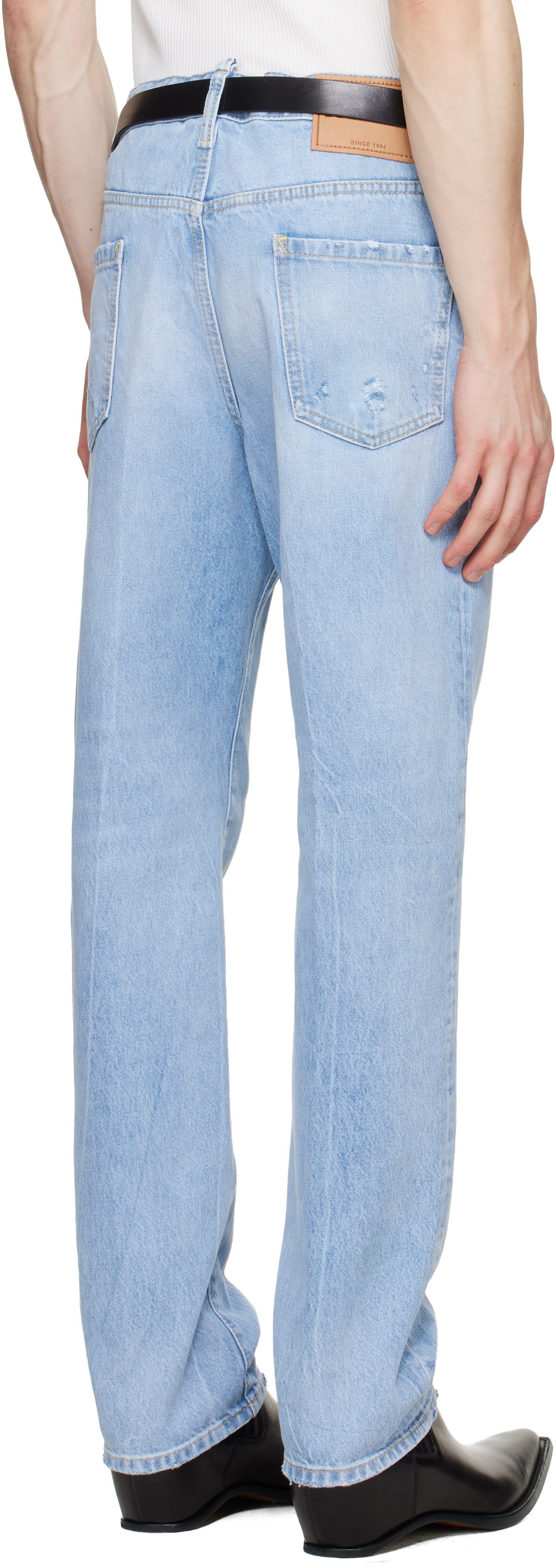 Dsquared2 - Jean 642 bleu à effet délavé