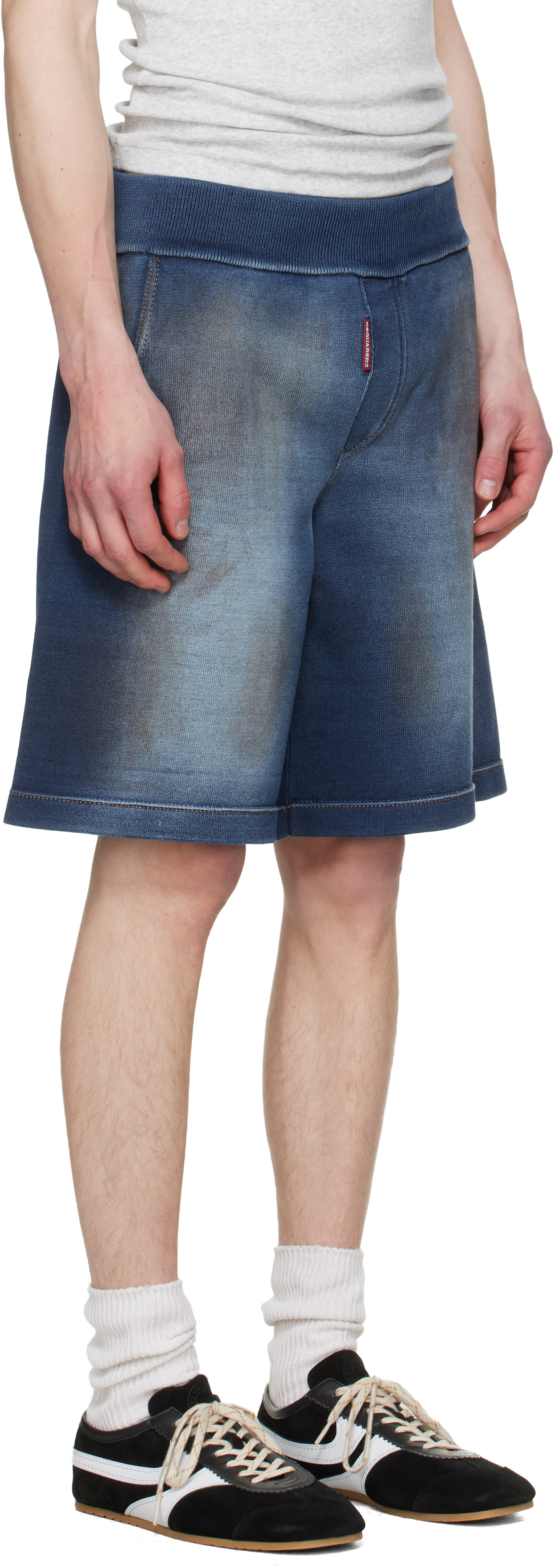 Dsquared2 - Short indigo en tricot