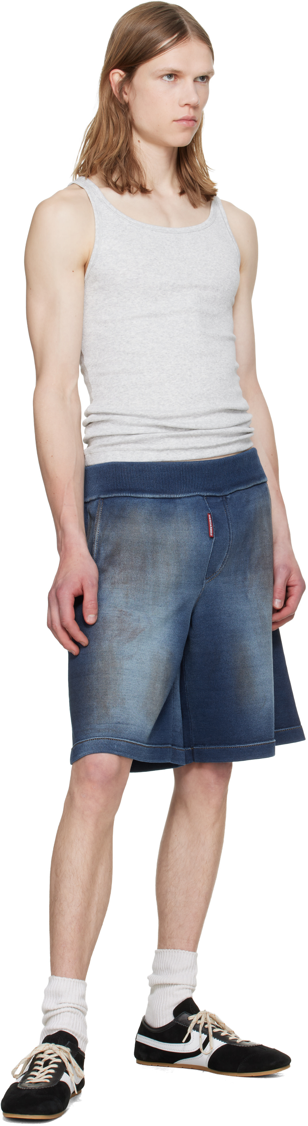 Dsquared2 - Short indigo en tricot