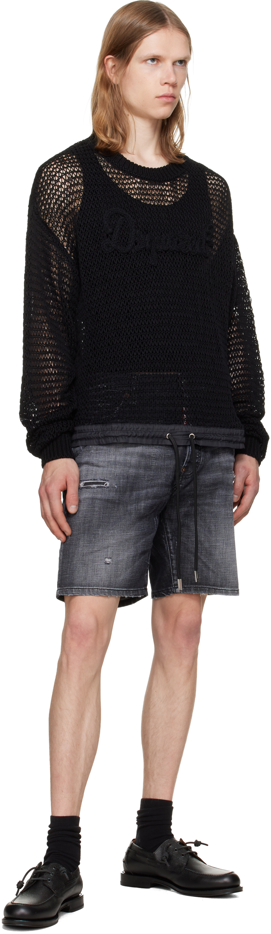 Dsquared2 - Short Marine noir en denim