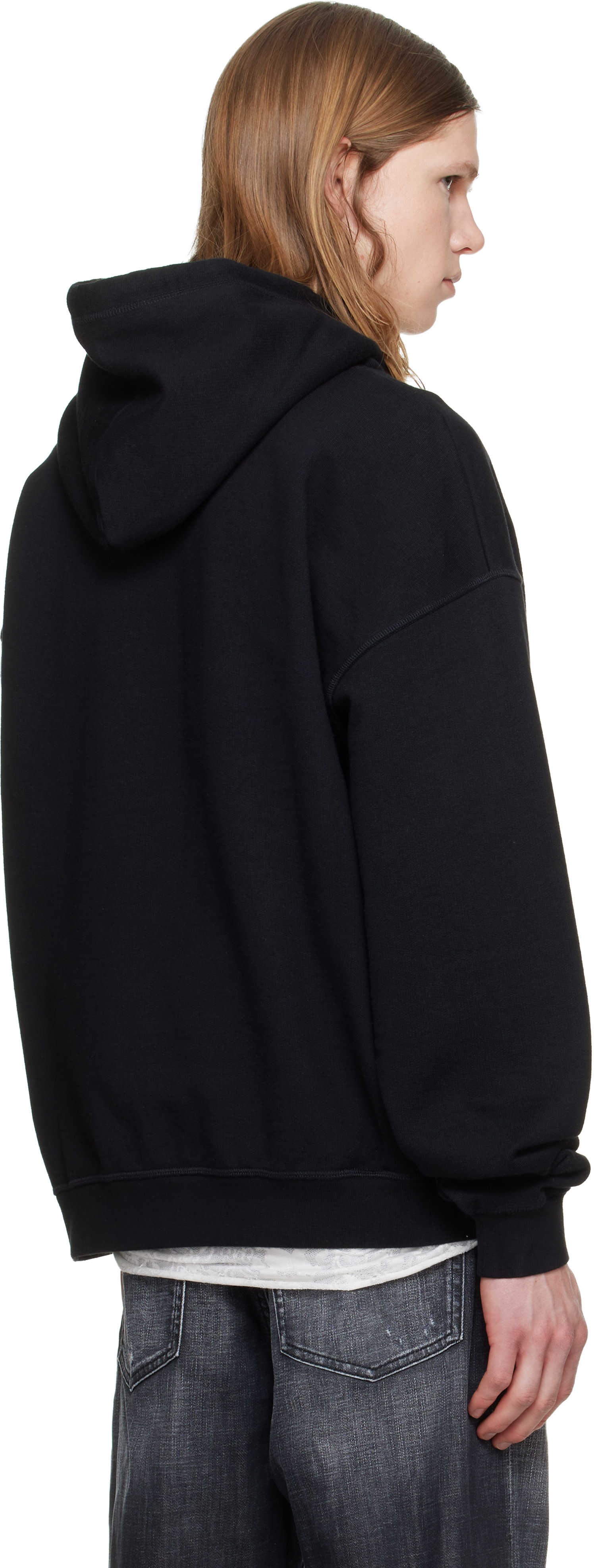 Dsquared2 - Pull à capuche décontracté noir à logo manuscrit
