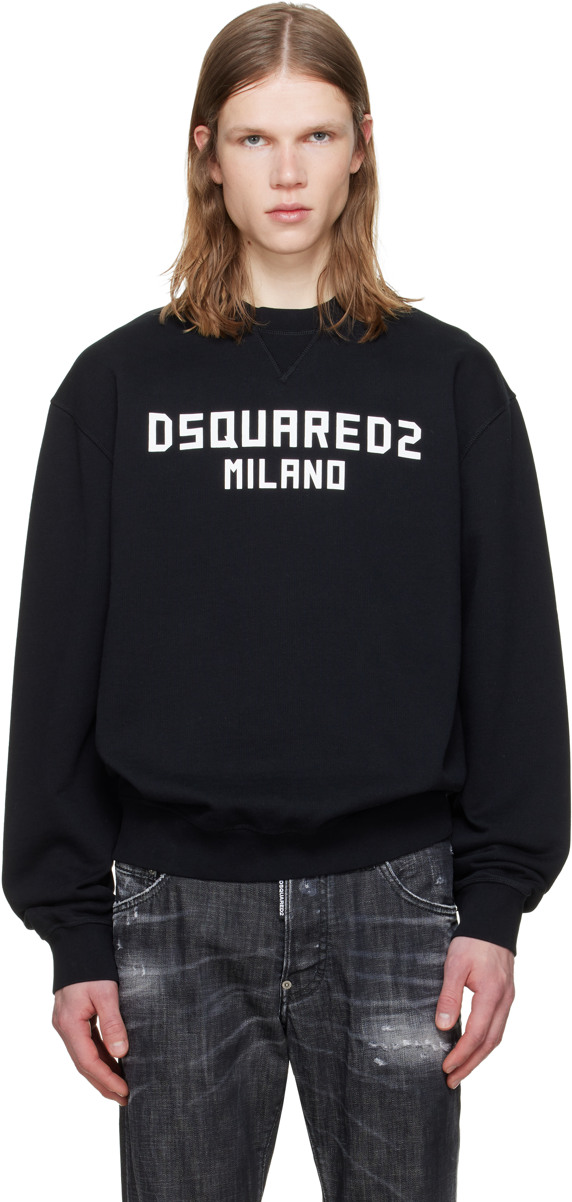 Dsquared2: ブラック 'Dsquared2 Milano' Cool Fit スウェットシャツ