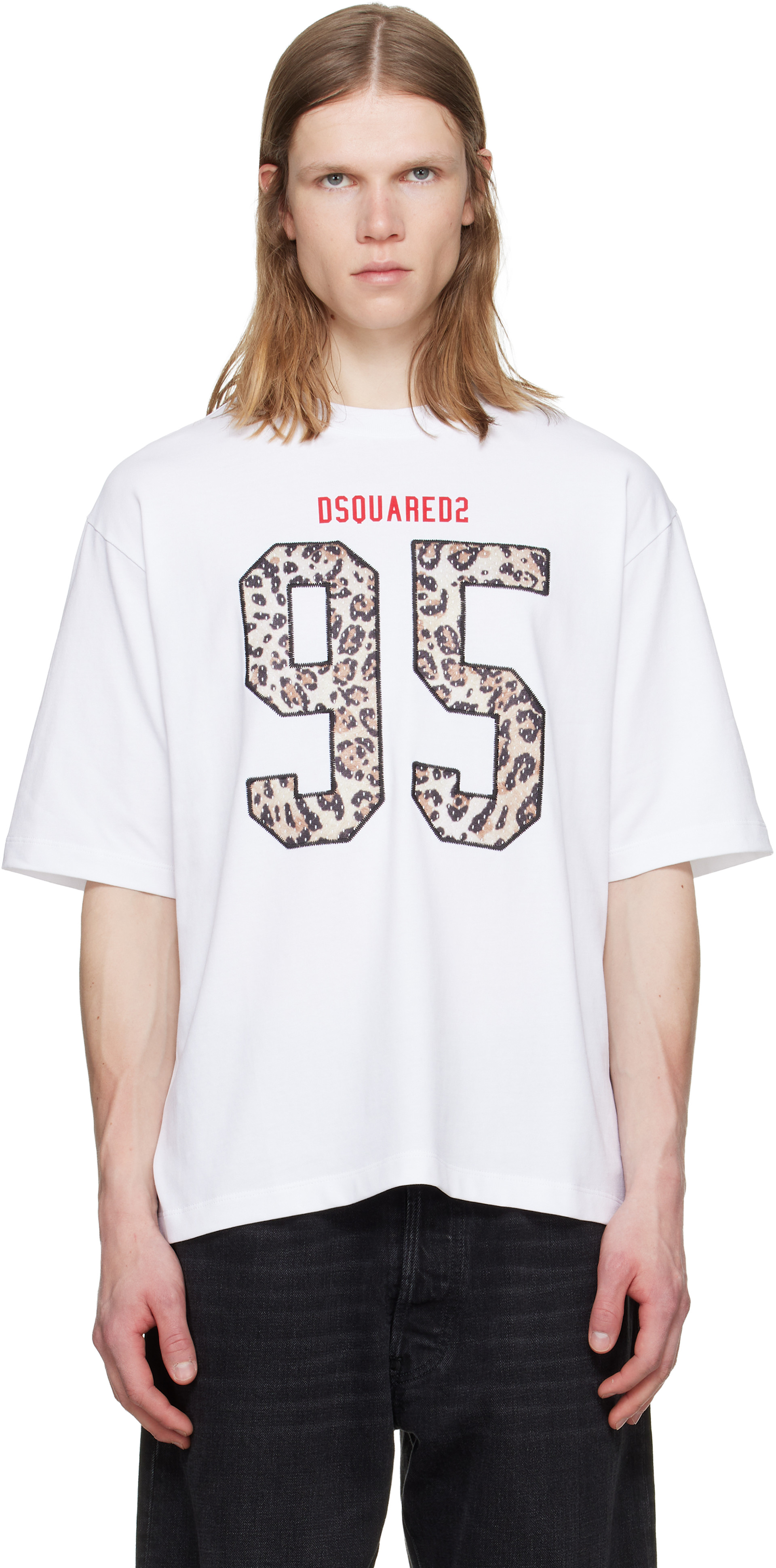 Dsquared2 - T-shirt décontracté Wild2 blanc
