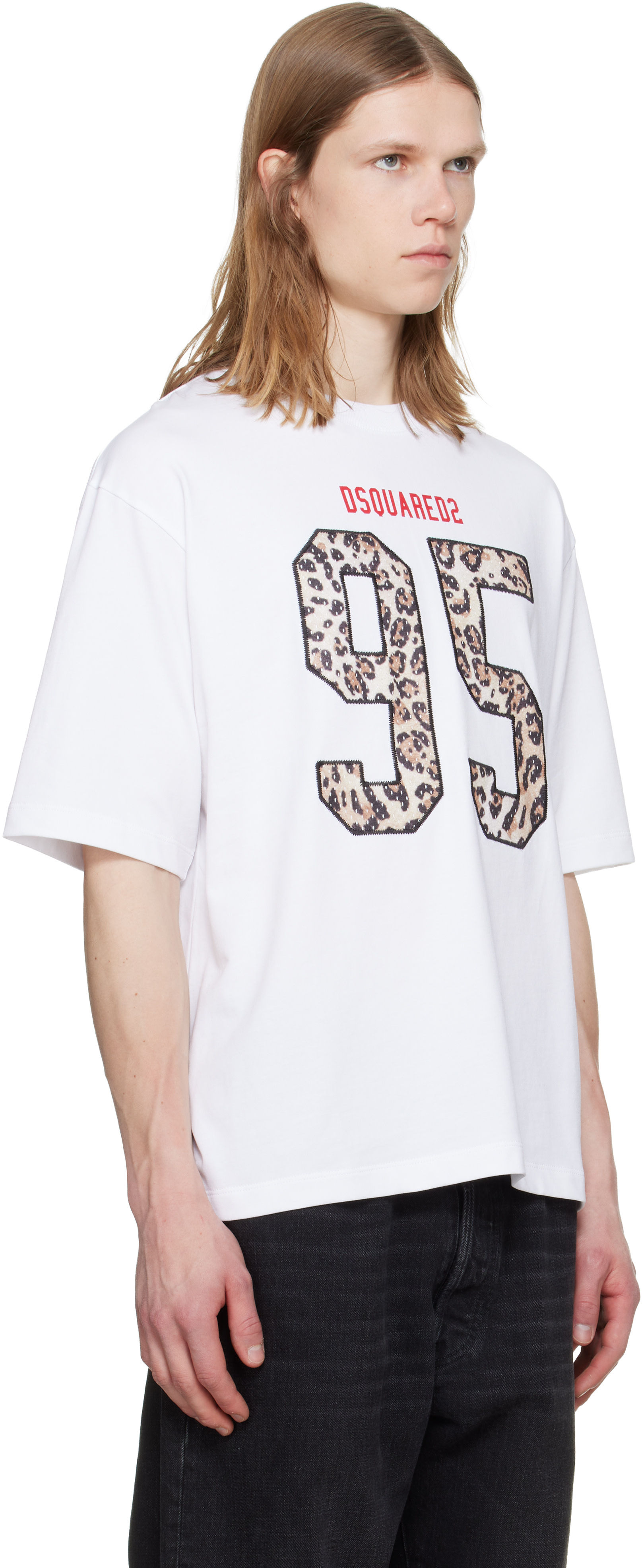 Dsquared2 - T-shirt décontracté Wild2 blanc