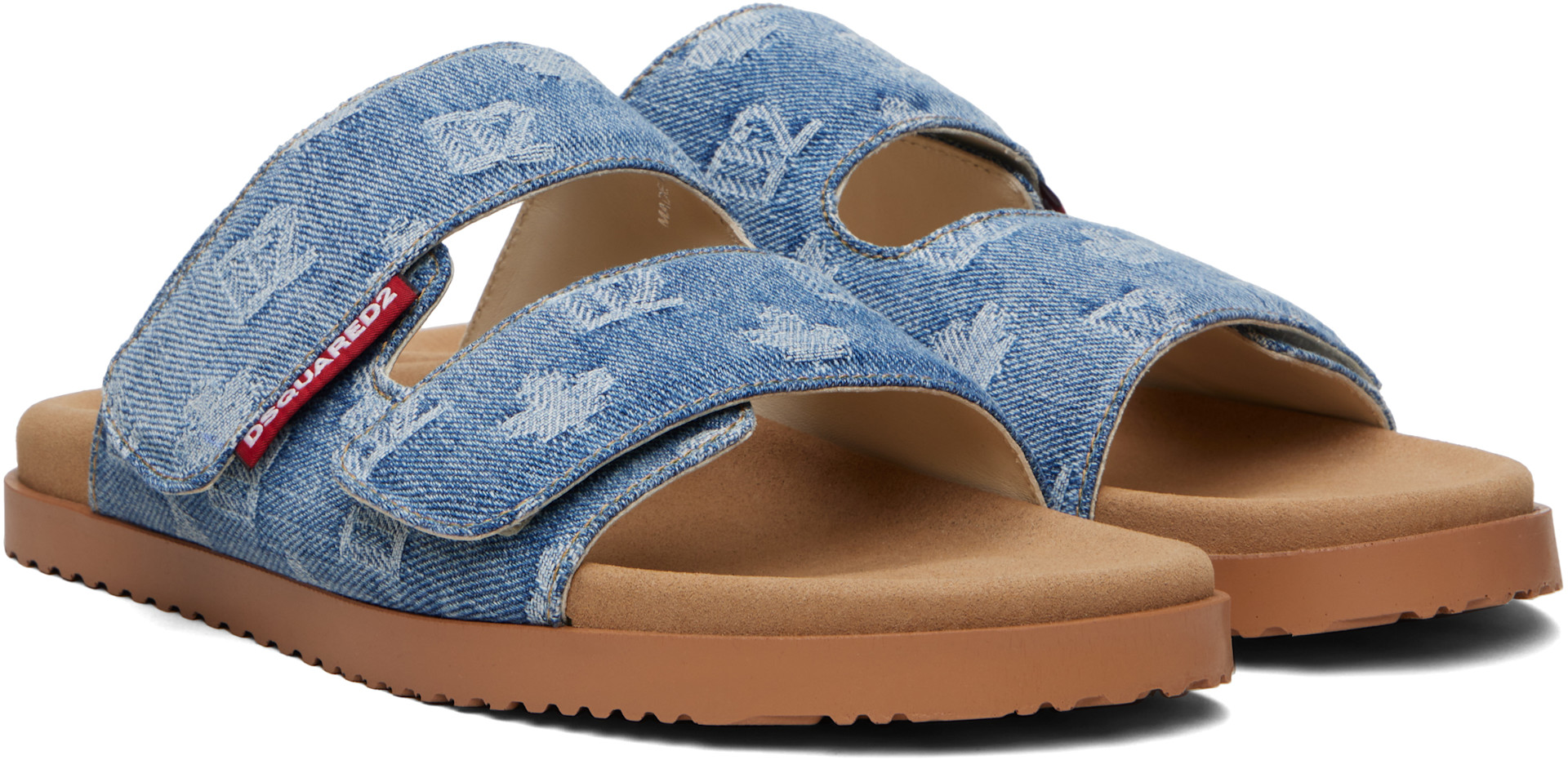 Dsquared2 - Sandales bleues à monogrammes