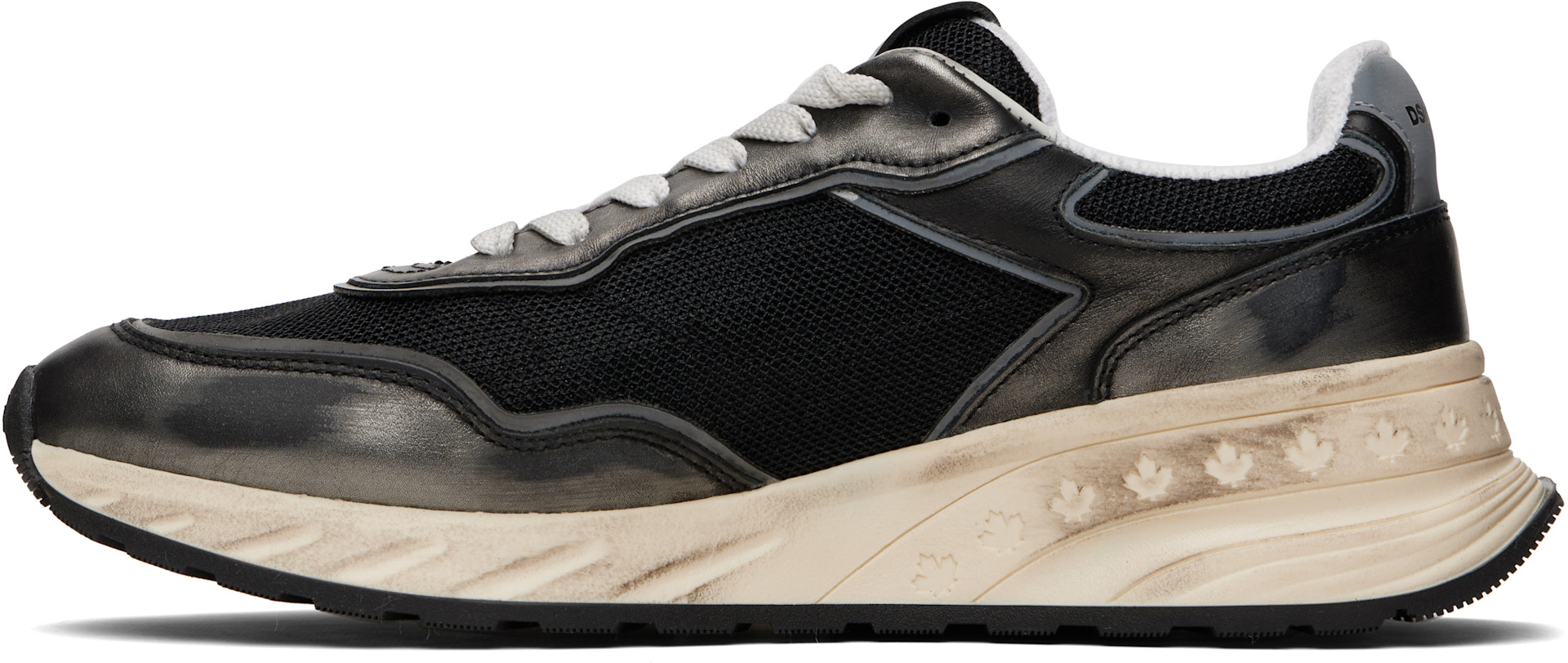 Dsquared2 - Baskets Sprinter noir et argentées