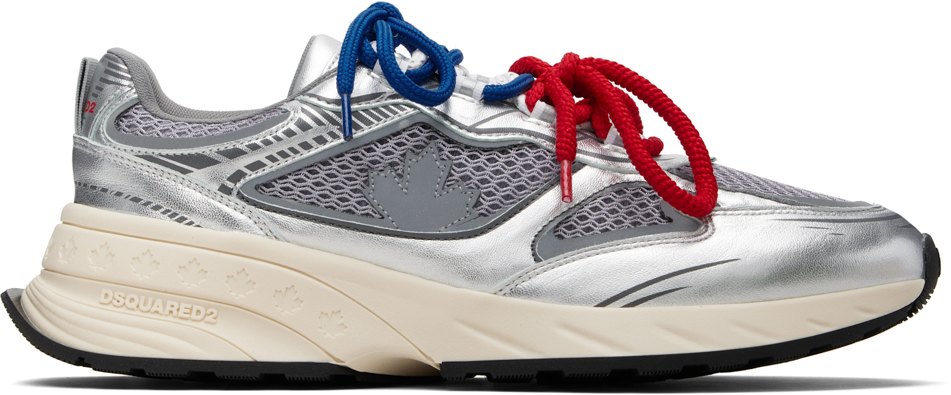 Dsquared2 - Baskets Sprinter argentées