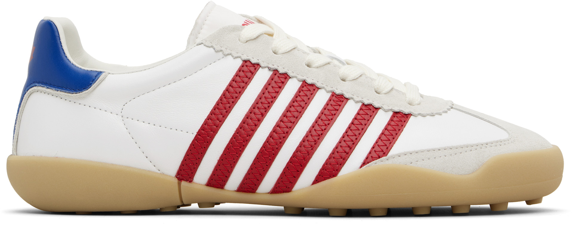 Dsquared2 - Baskets de style soccer blanches