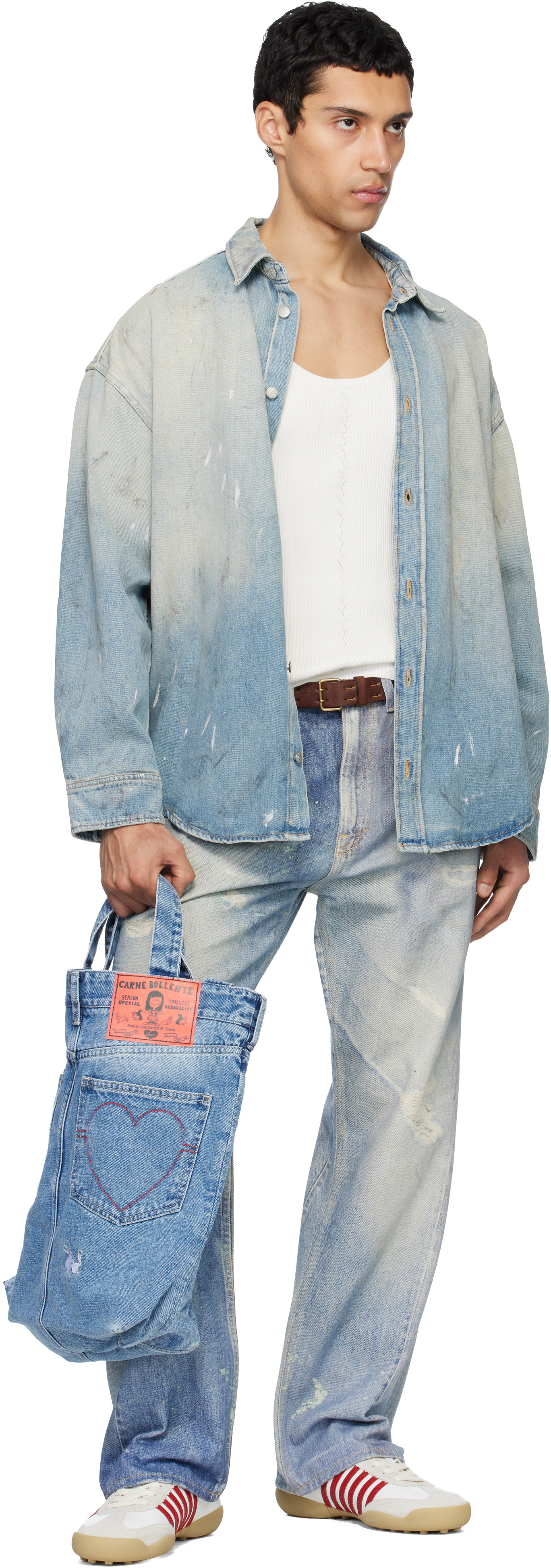 Dsquared2 - 화이트 사커 스니커즈