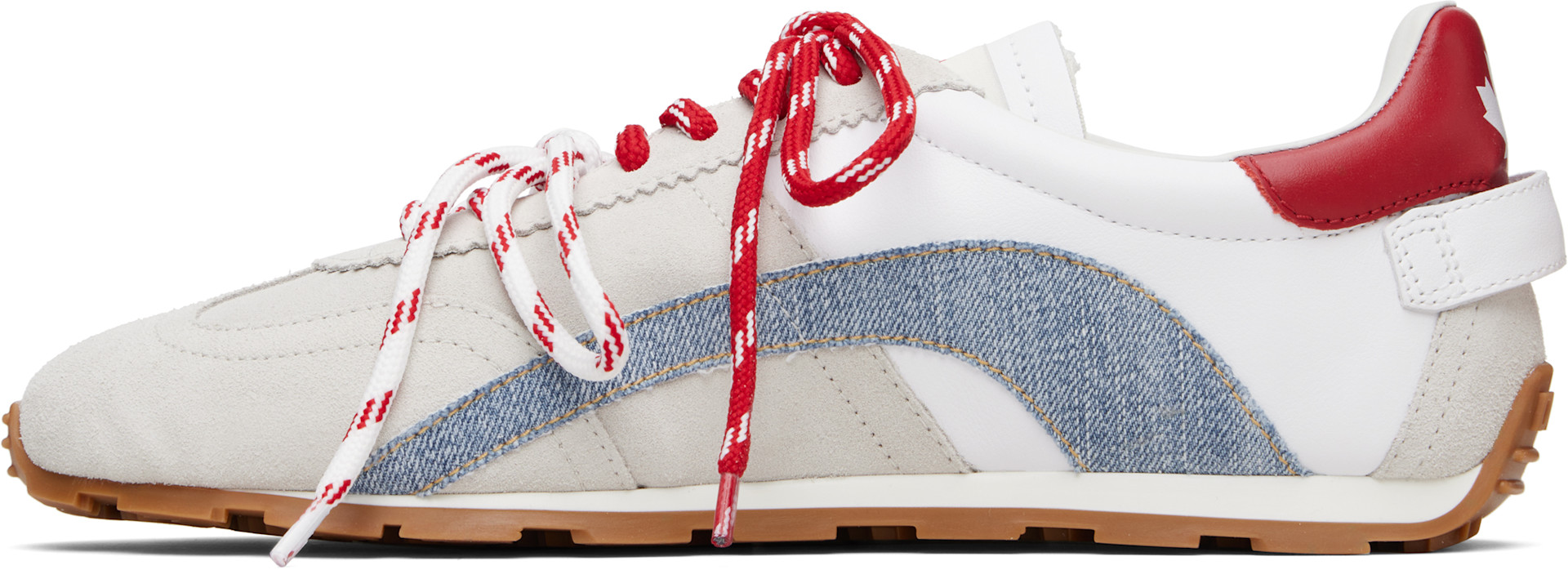 Dsquared2 - Baskets DC-642 beige et blanc