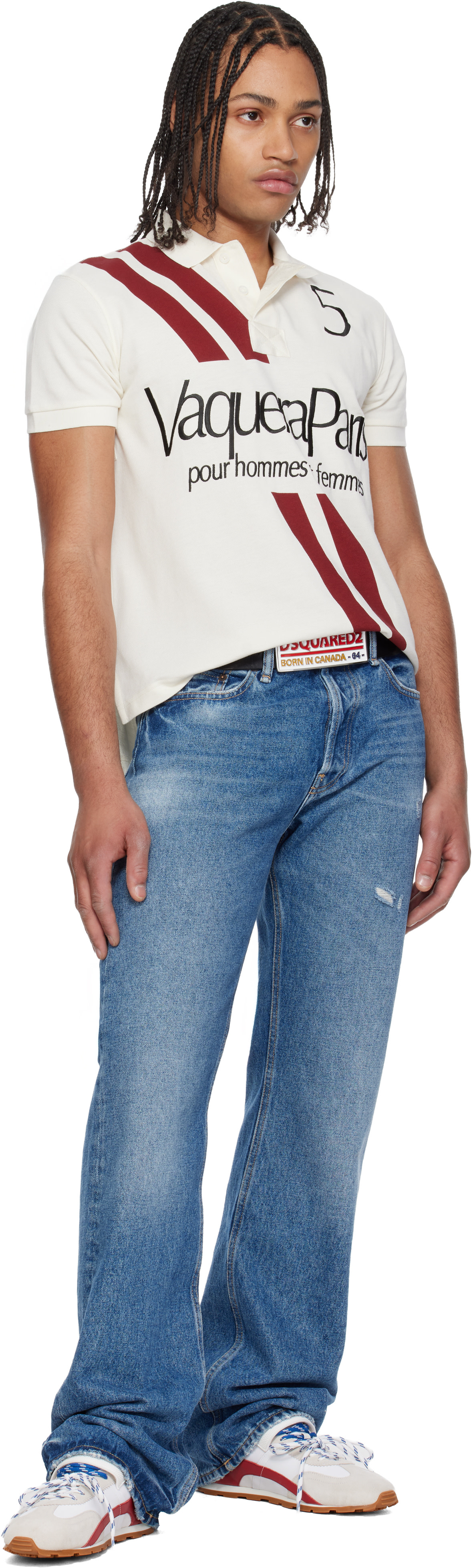 Dsquared2 - Baskets DC-642 blanches