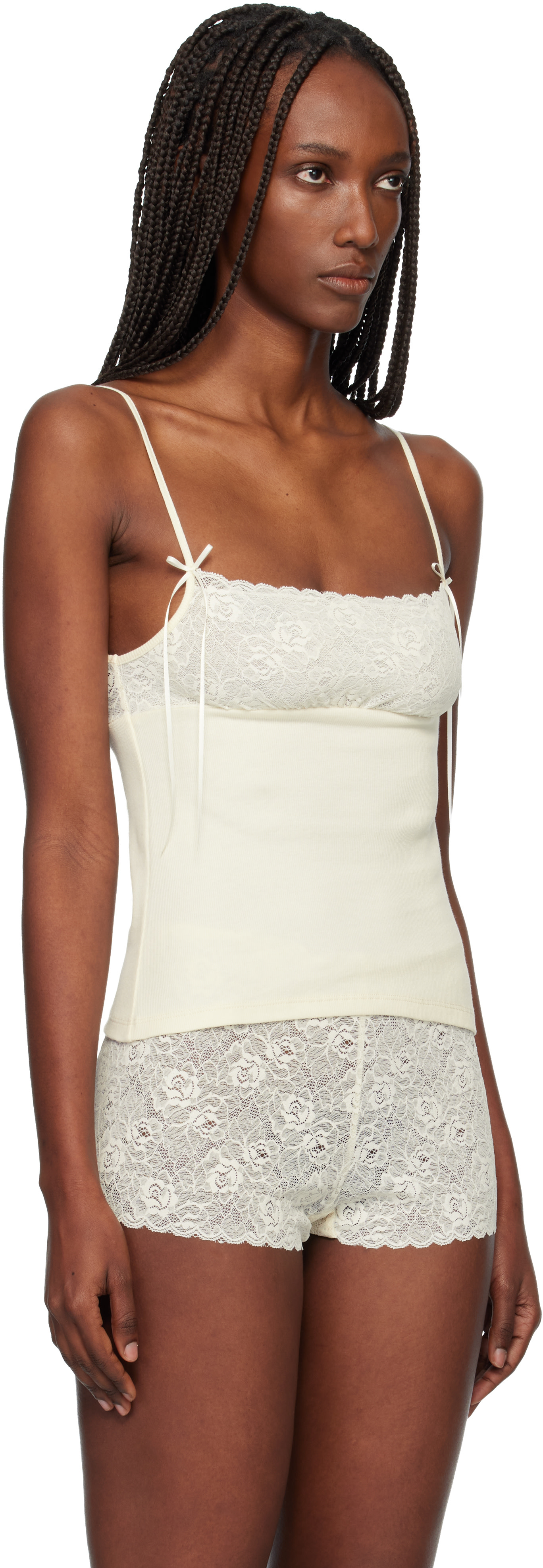 Fruity Booty: Off-White Meringue Tank Top | SSENSE