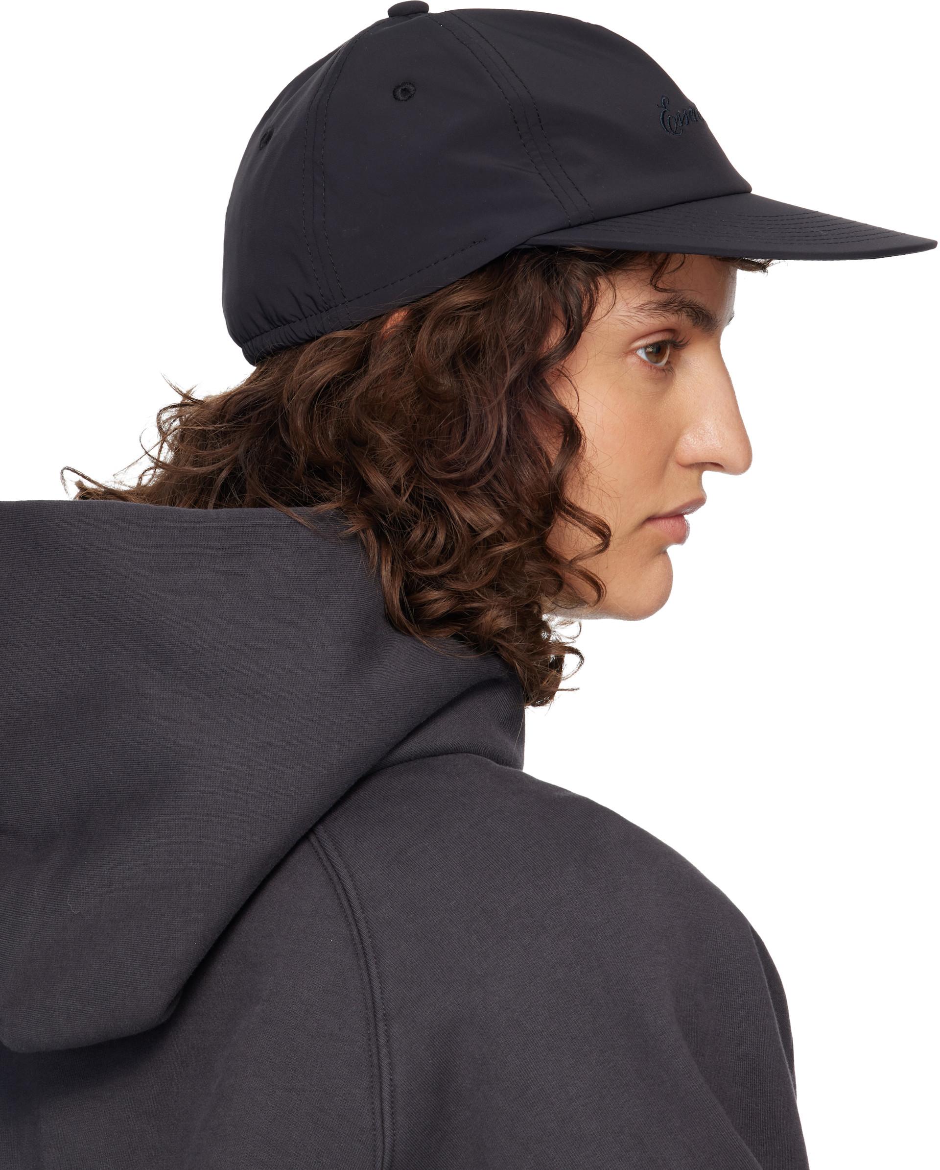 Fear of God ESSENTIALS: ブラック Signature 5 Panel キャップ