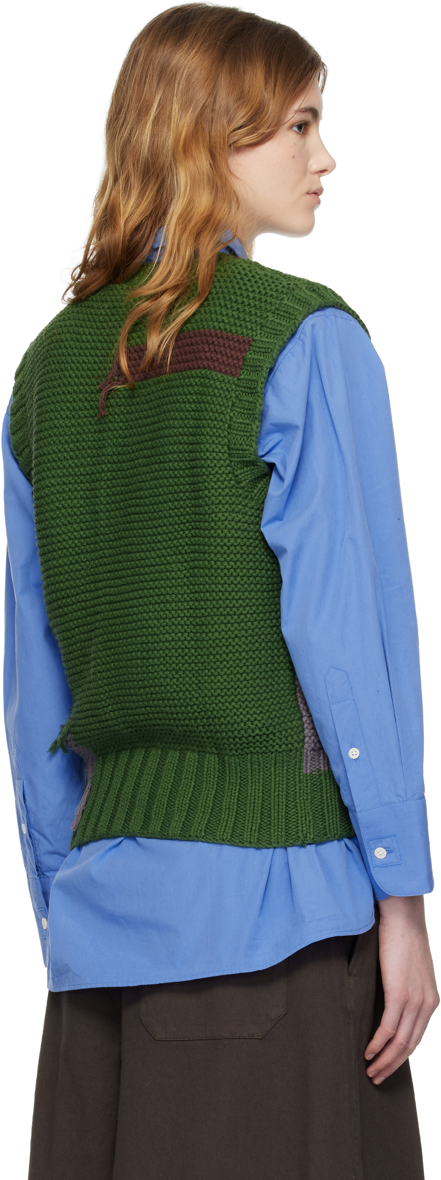 YMC - Gilet Heidi vert