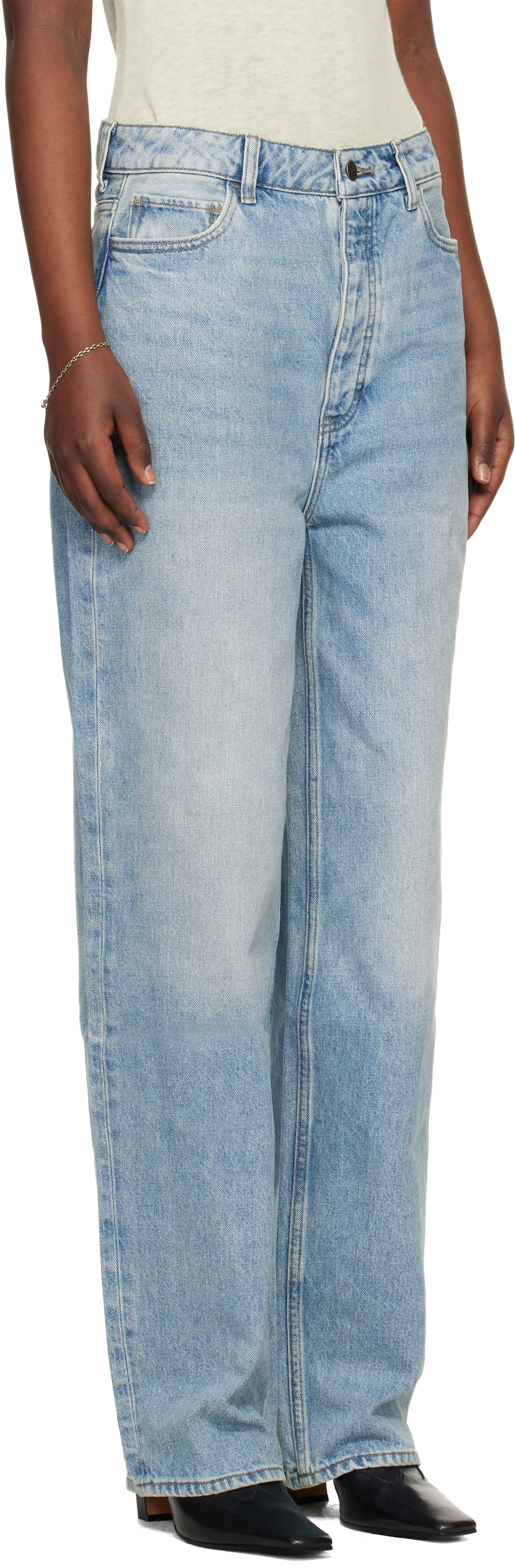 Fear of God ESSENTIALS - Jean droit bleu en denim