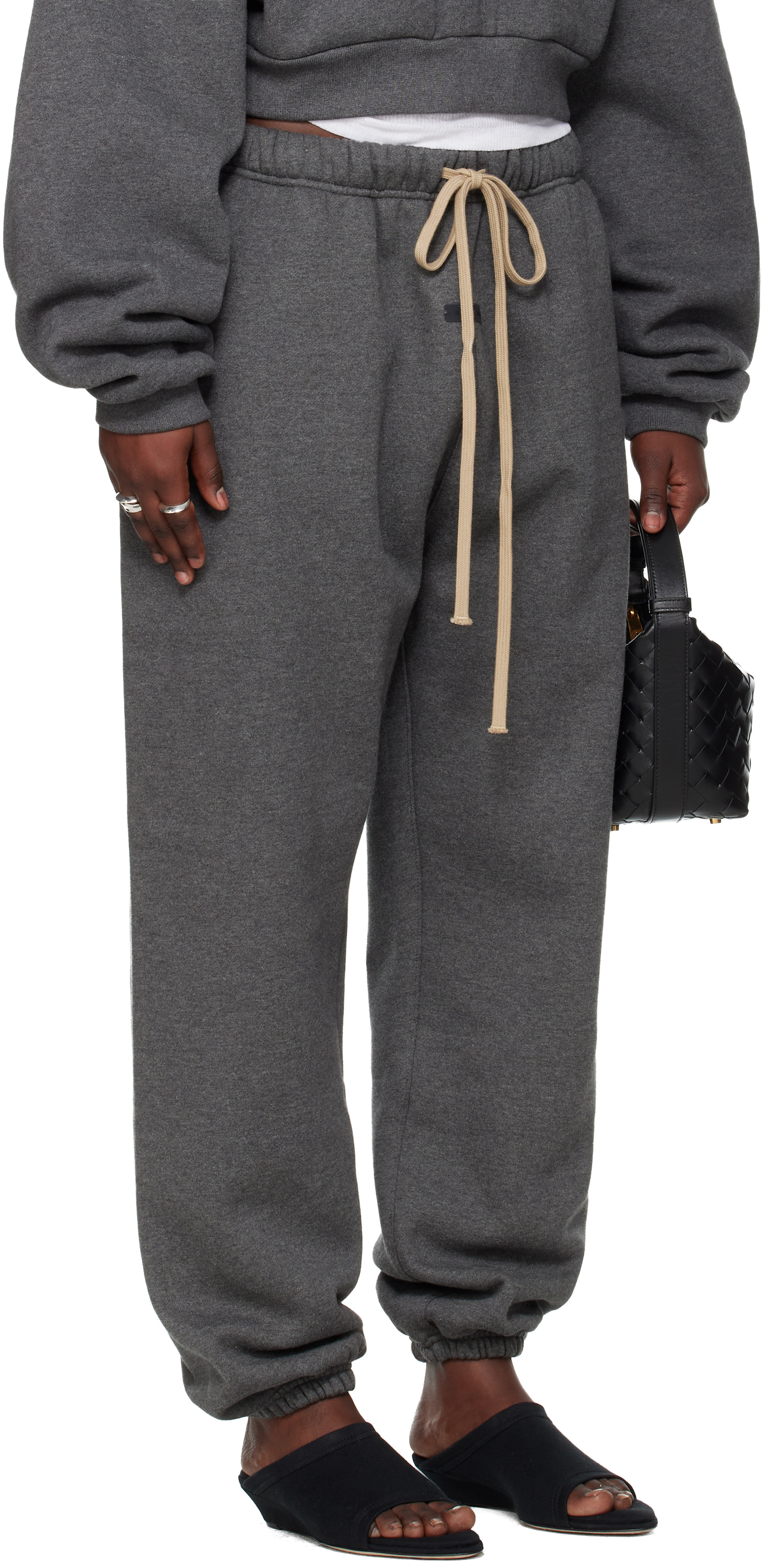 パンツ Fear Of God Essentials Fear of God ESSENTIALS: Gray Holiday Classic Lounge Pants | SSENSE