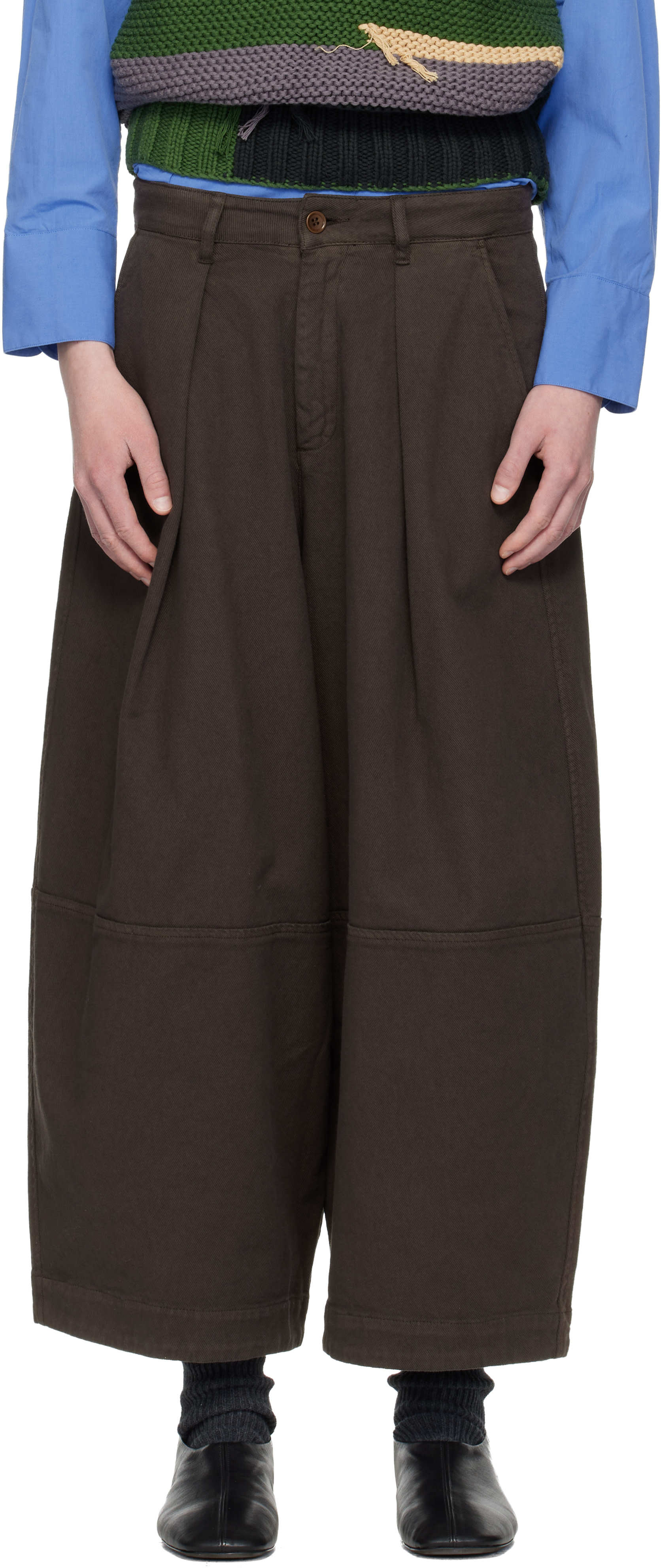 YMC - Pantalon Earth Deadbeat brun