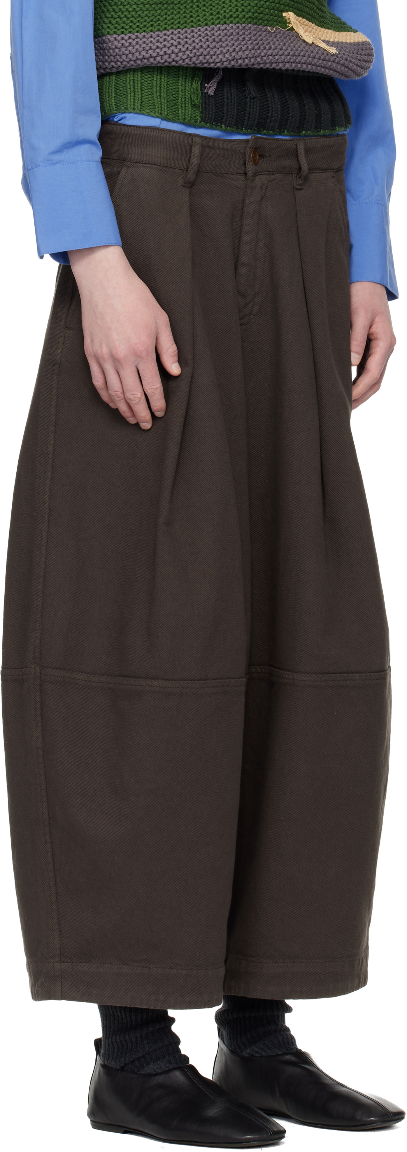 YMC - Pantalon Earth Deadbeat brun