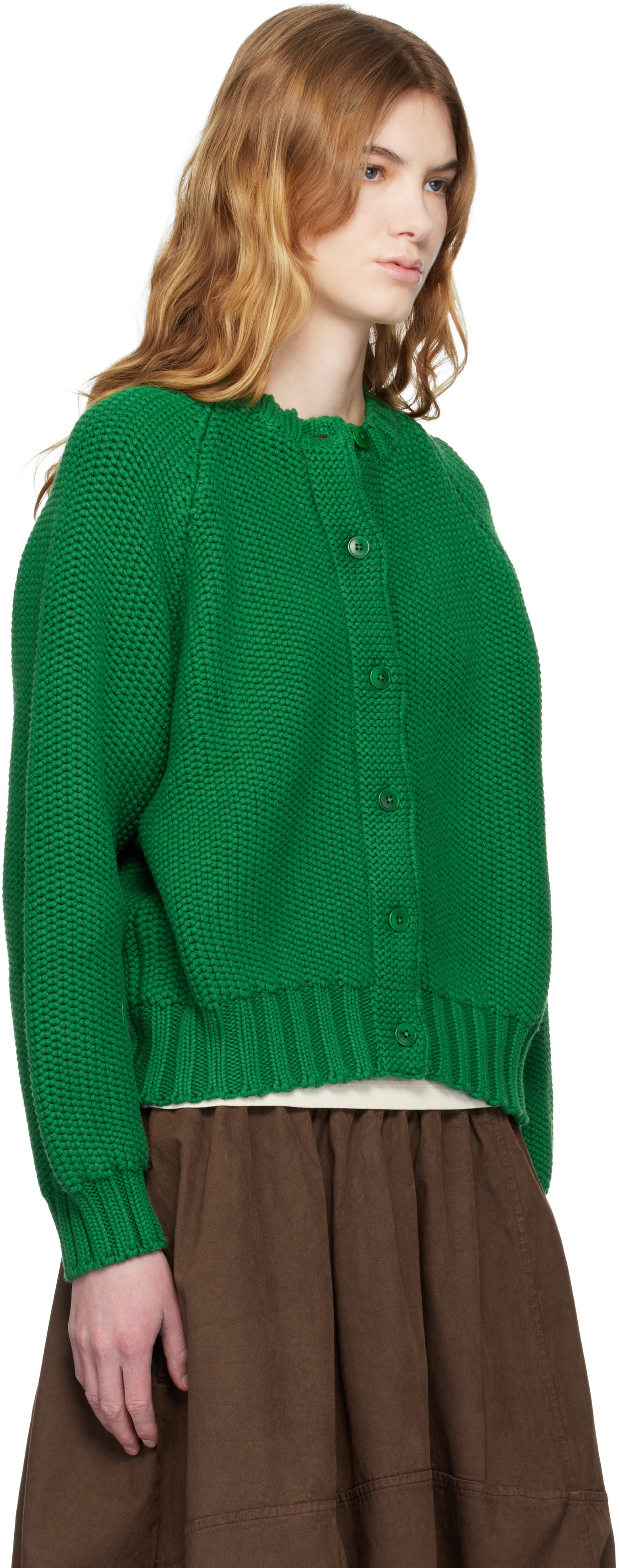 YMC - Cardigan Atomic vert
